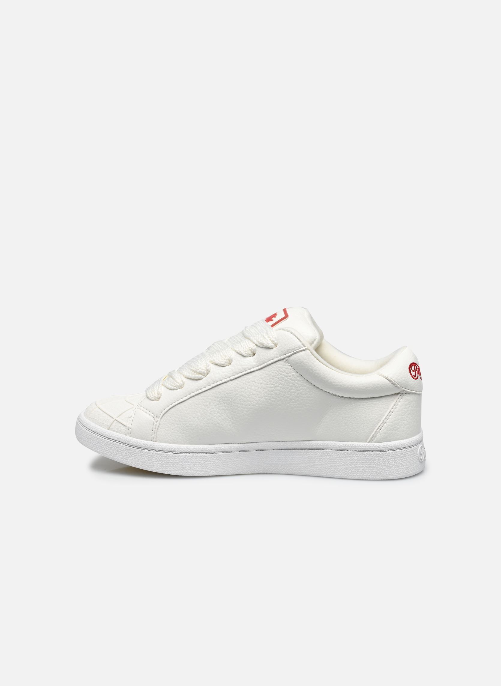 Sneakers Liberty dames wit Buffalo Sneakers Liberty dames wit White/Yellow/Red