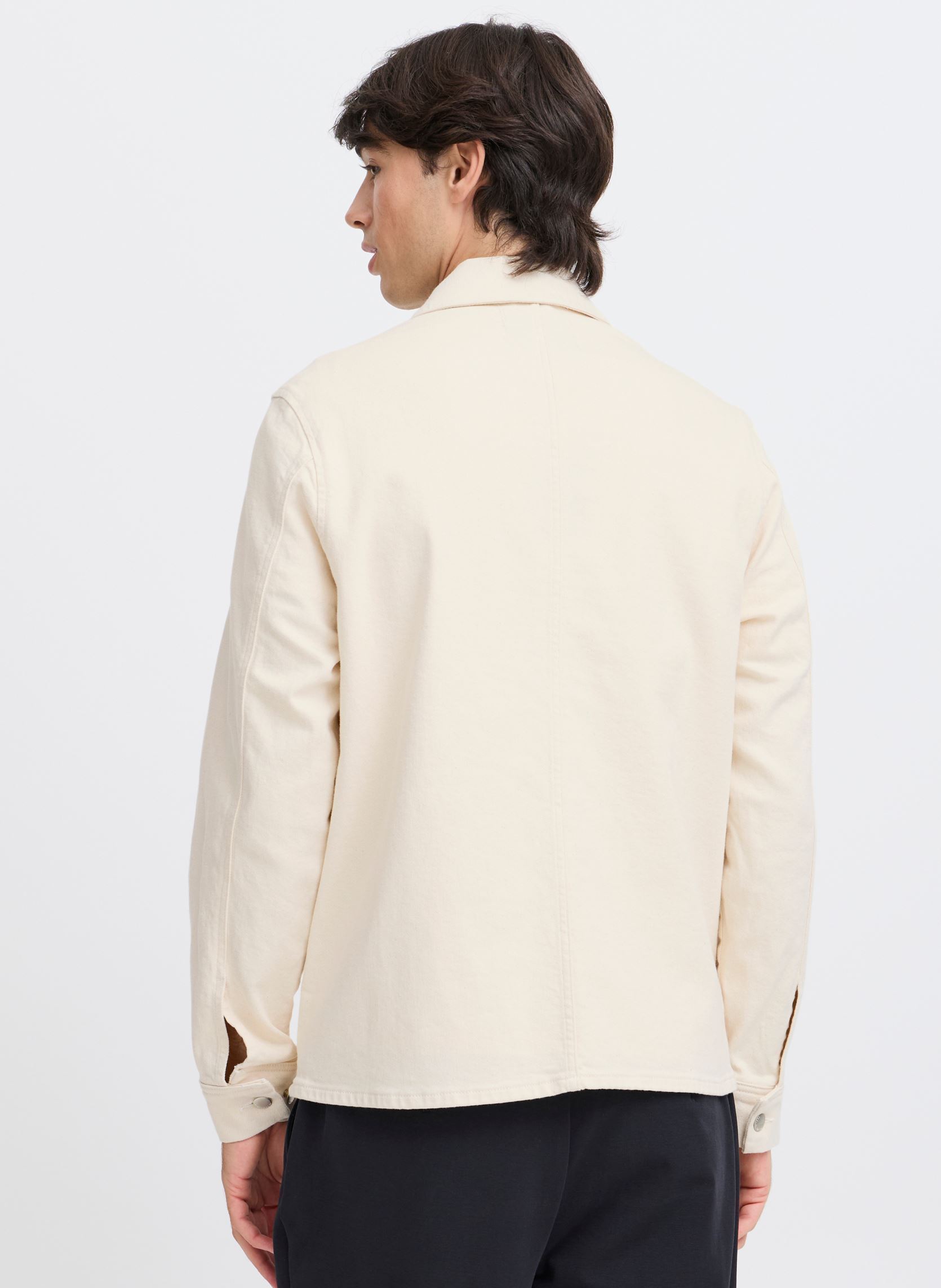 Vestes en jean CFWILL 0187 denim work wear jacket homme blanc Casual Friday Vestes en jean CFWILL 0187 denim work wear jacket homme blanc EGRET