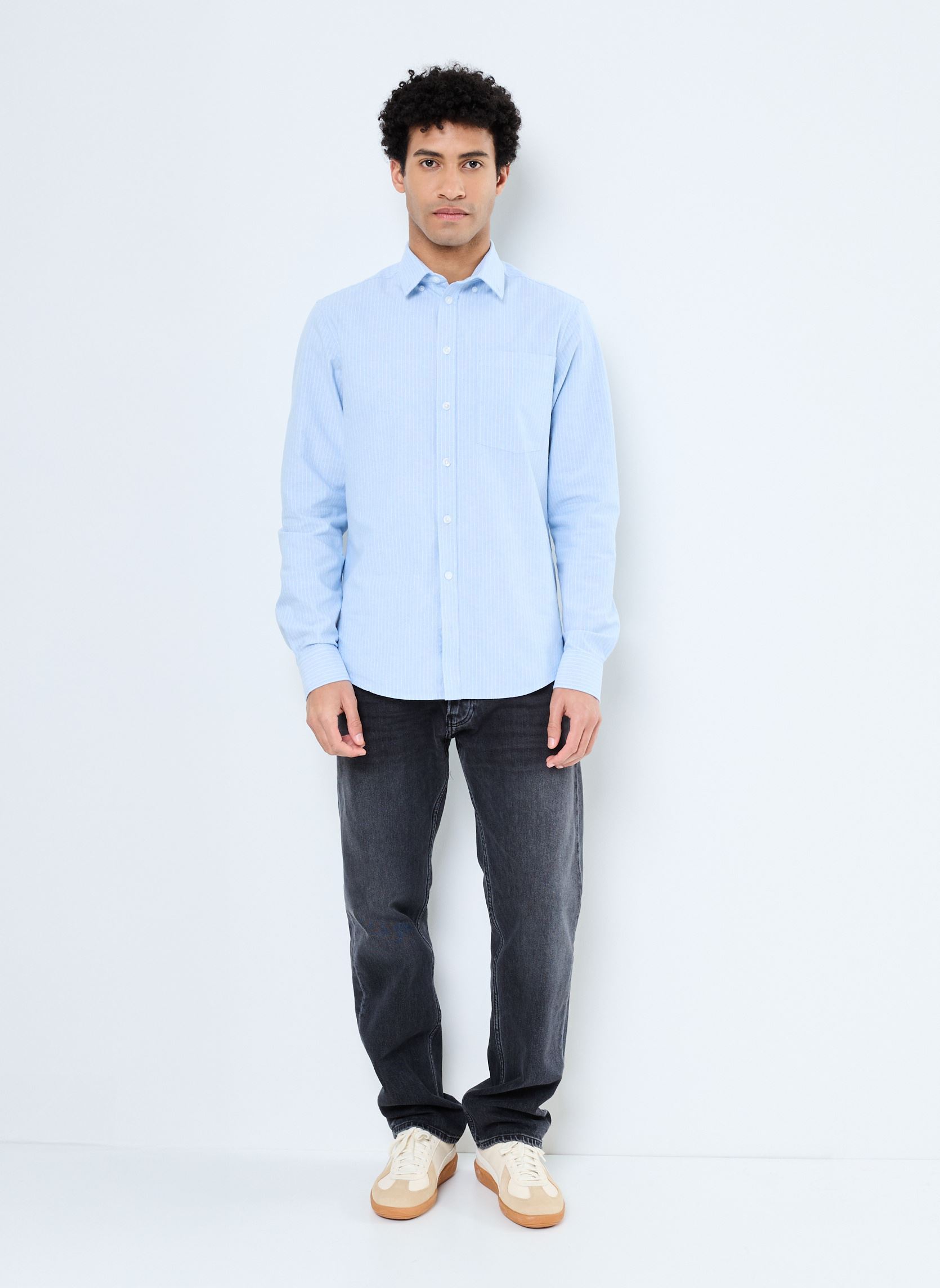 Chemises CFVINCENT LS BD wide striped shirt homme bleu Casual Friday Chemises CFVINCENT LS BD wide striped shirt homme bleu BLUE BELL