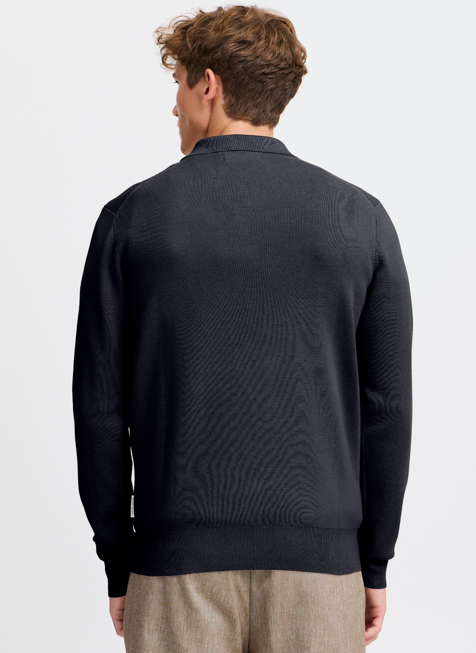 Gilet CFJULIAN 0183 milano polo knit uomo blu Casual Friday Gilet CFJULIAN 0183 milano polo knit uomo blu DARK NAVY