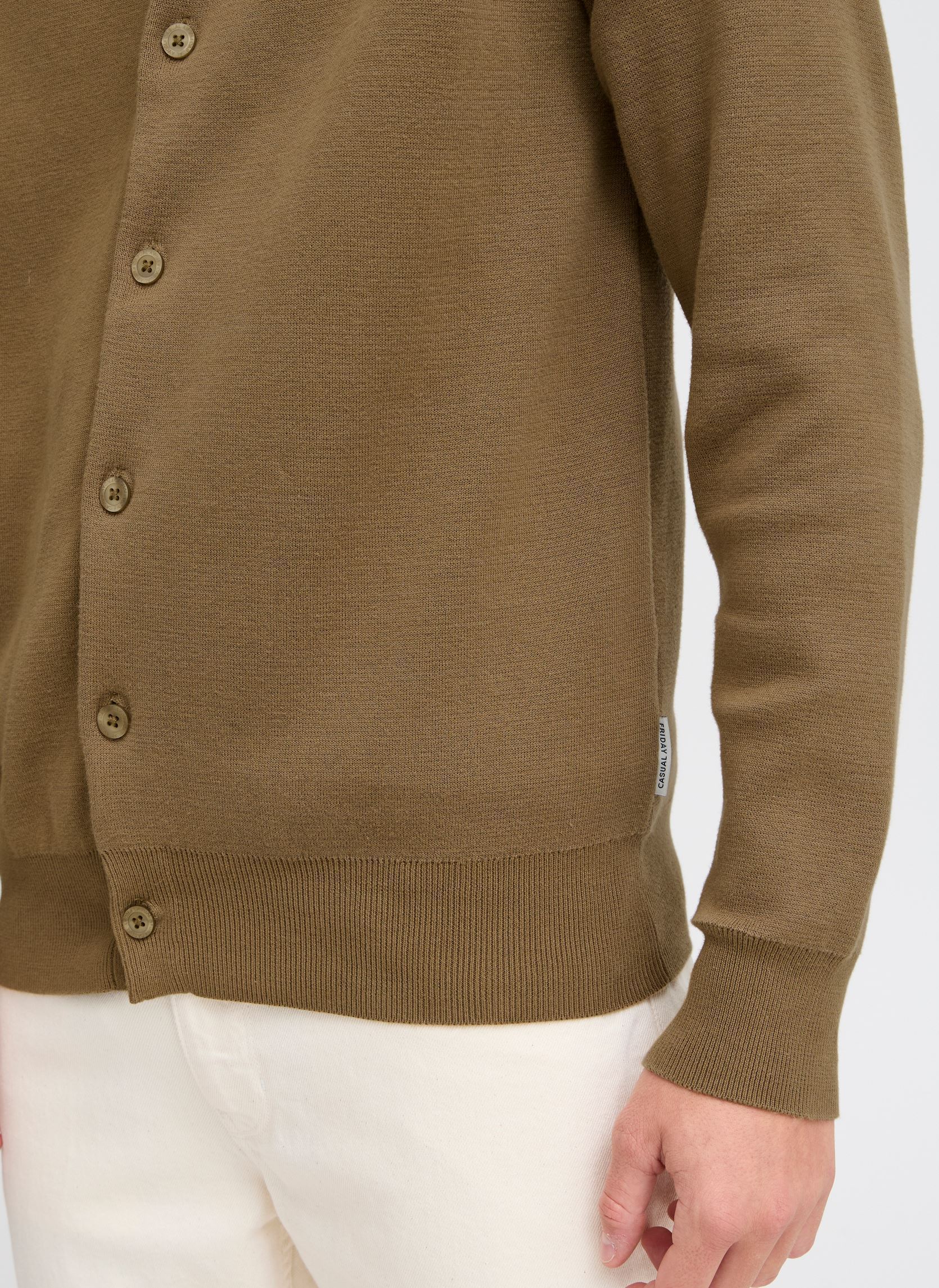 Strickjacken und Westen CFWILLY milano knit cardigan herren braun Casual Friday Strickjacken und Westen CFWILLY milano knit cardigan herren braun KANGAROO