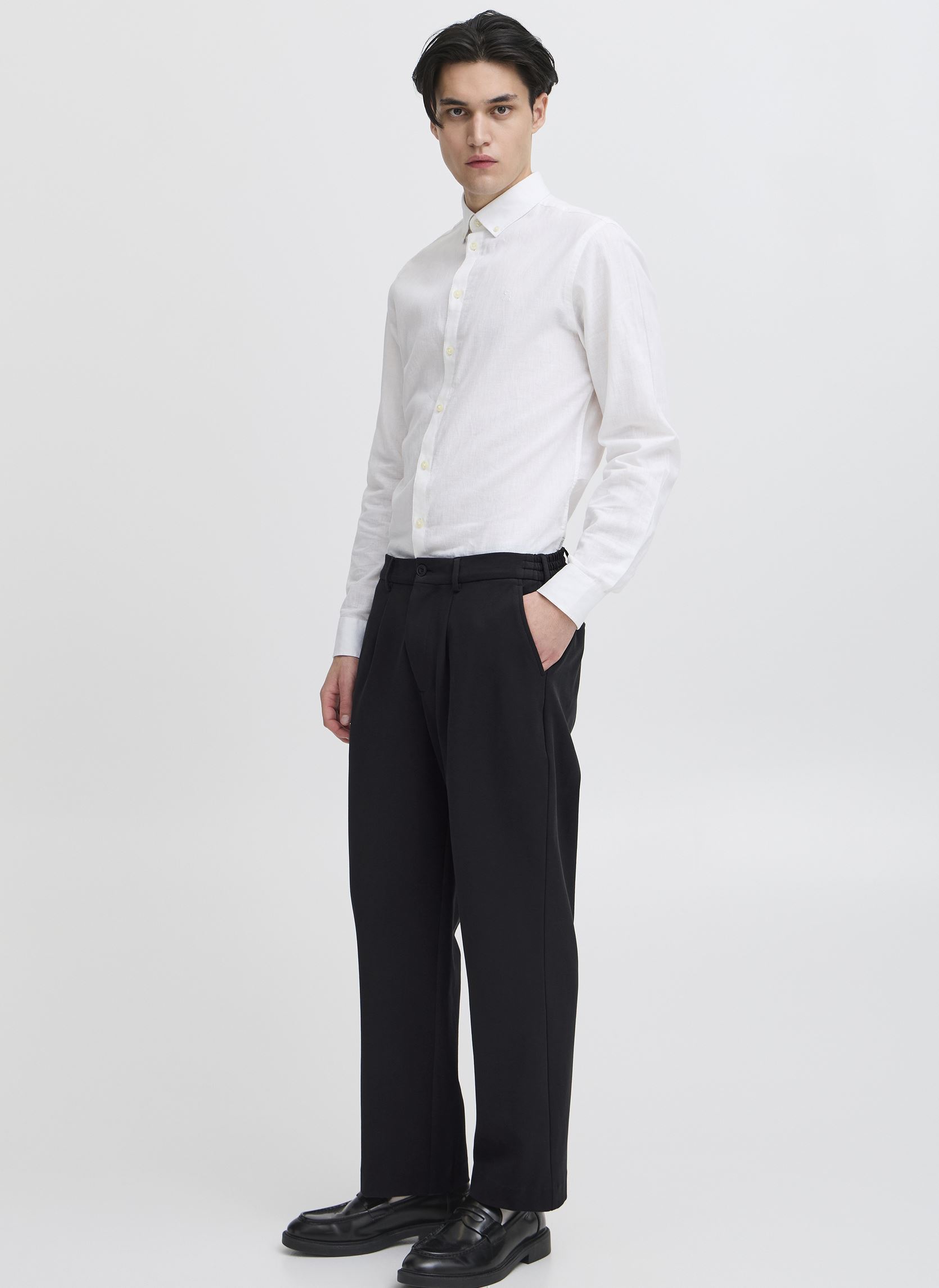 Pantalons droits CFPIERCE 0190 Stretch pants homme bleu Casual Friday Pantalons droits CFPIERCE 0190 Stretch pants homme bleu DARK NAVY