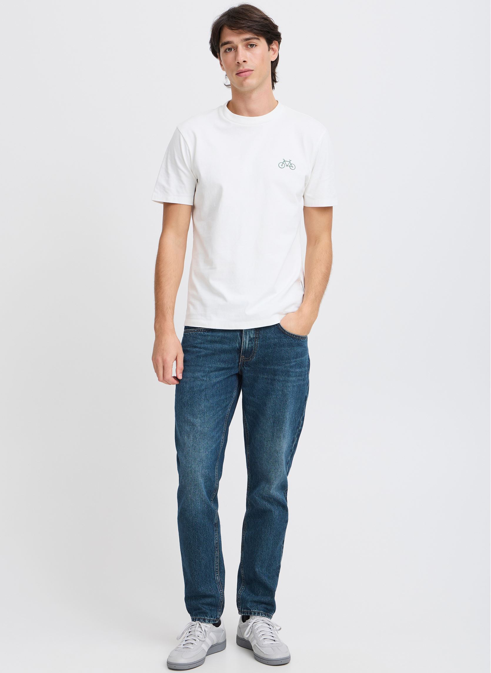 Straight Fit Jeans CFKARUP 5-pocket jeans herren blau Casual Friday Straight Fit Jeans CFKARUP 5-pocket jeans herren blau DENIM MID BLUE
