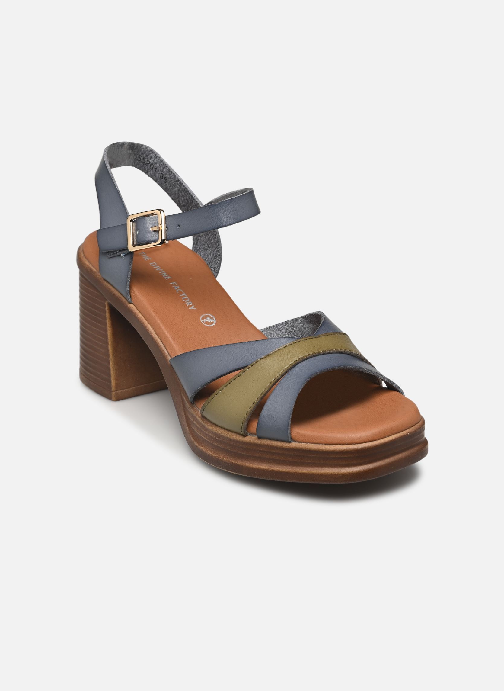 Sandalen TDF5201 dames blauw Divine Factory Sandalen TDF5201 dames blauw Bleu