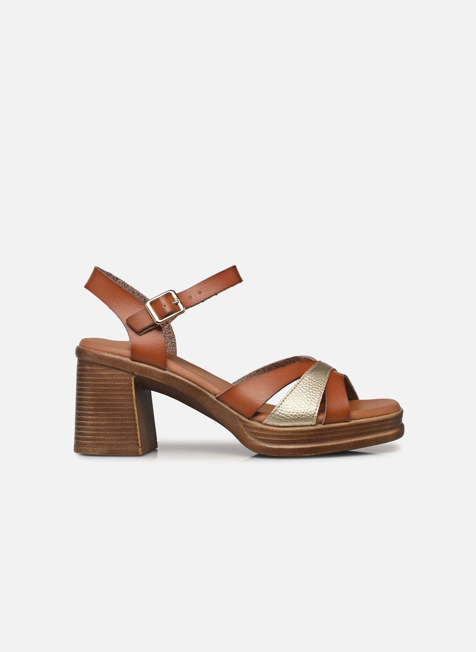 Sandalen TDF5201 dames bruin Divine Factory Sandalen TDF5201 dames bruin Camel