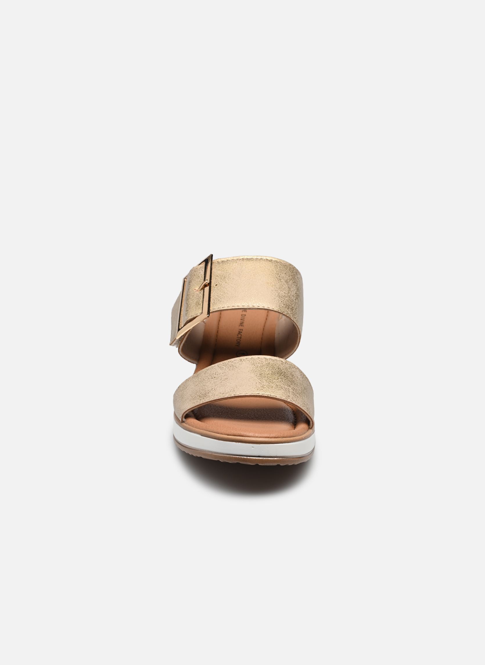 Mules et sabots TDF5206 femme or et bronze Divine Factory Mules et sabots TDF5206 femme or et bronze Or