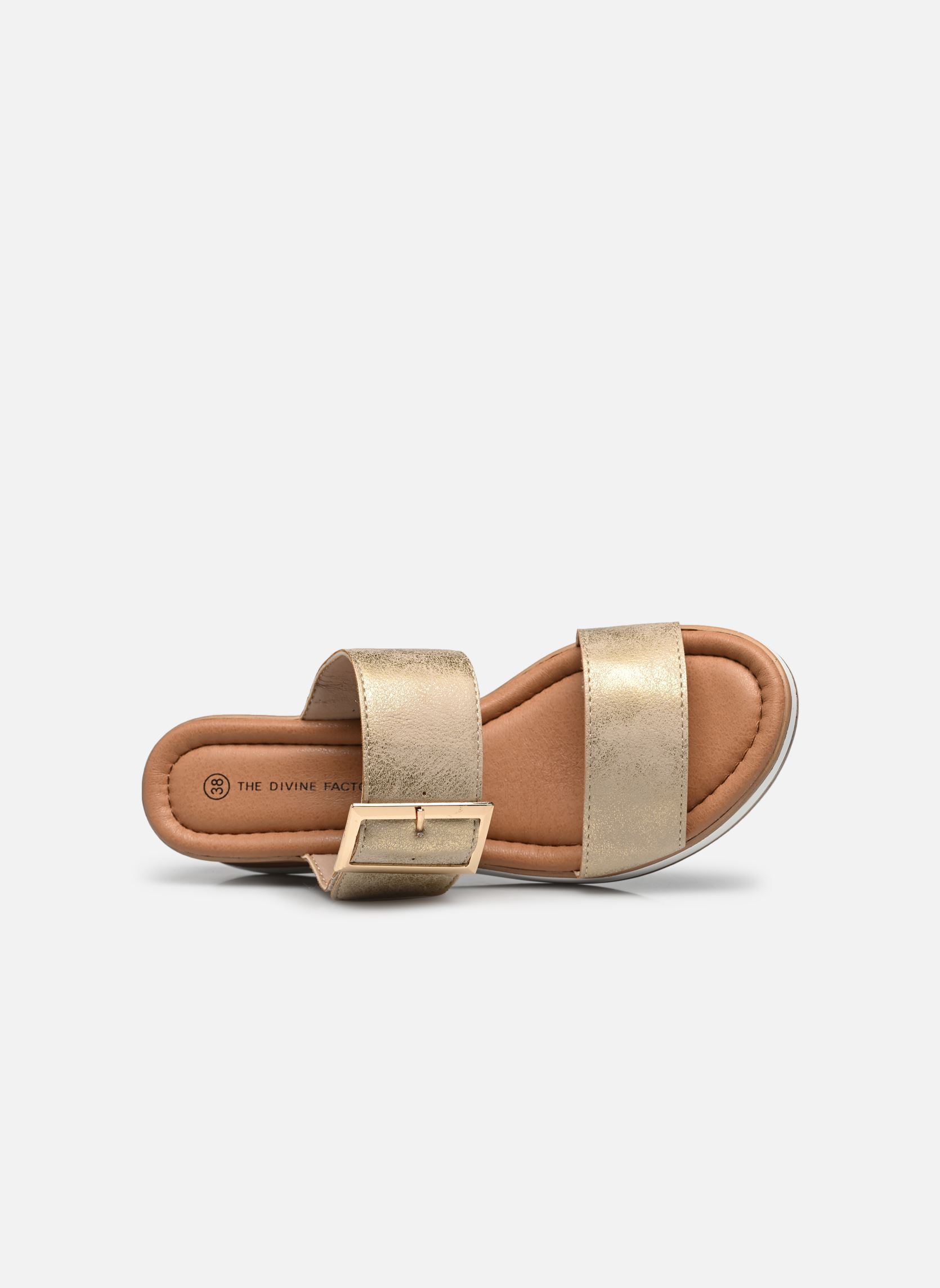Mules et sabots TDF5206 femme or et bronze Divine Factory Mules et sabots TDF5206 femme or et bronze Or