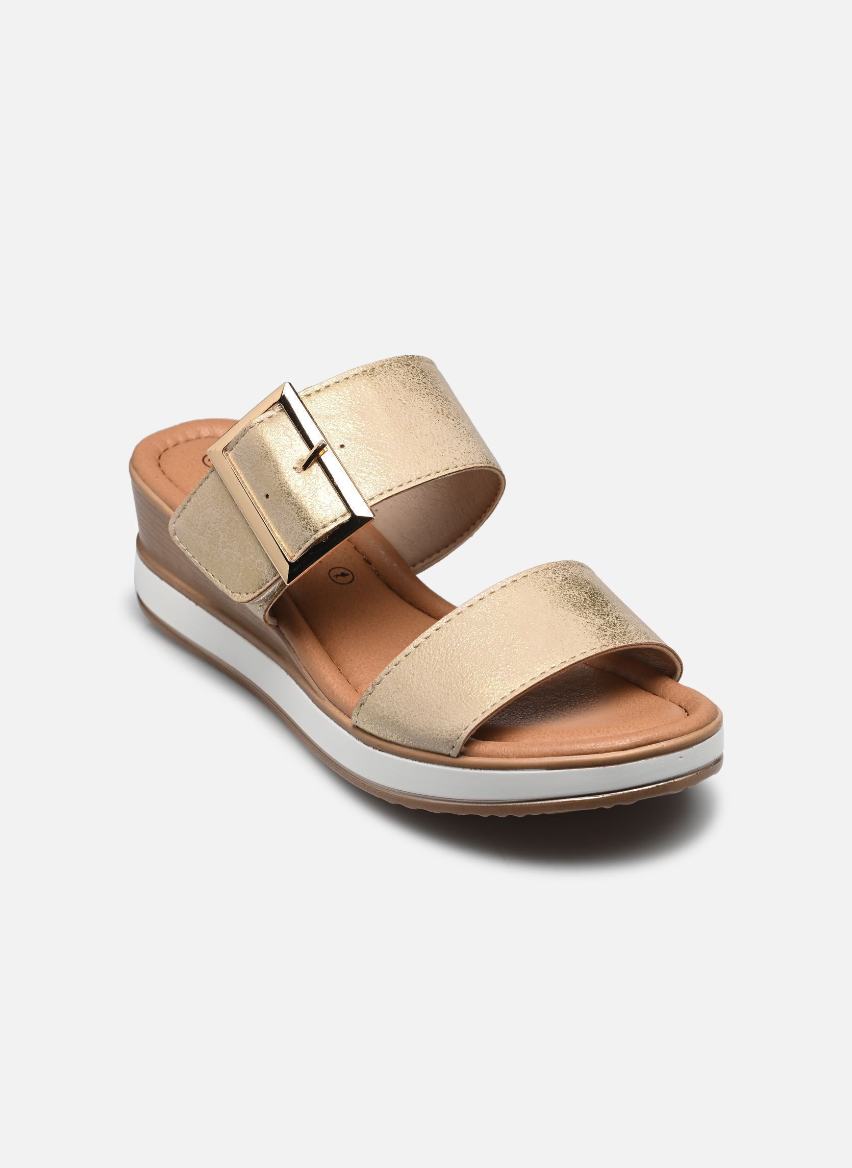 Mules et sabots TDF5206 femme or et bronze Divine Factory Mules et sabots TDF5206 femme or et bronze Or