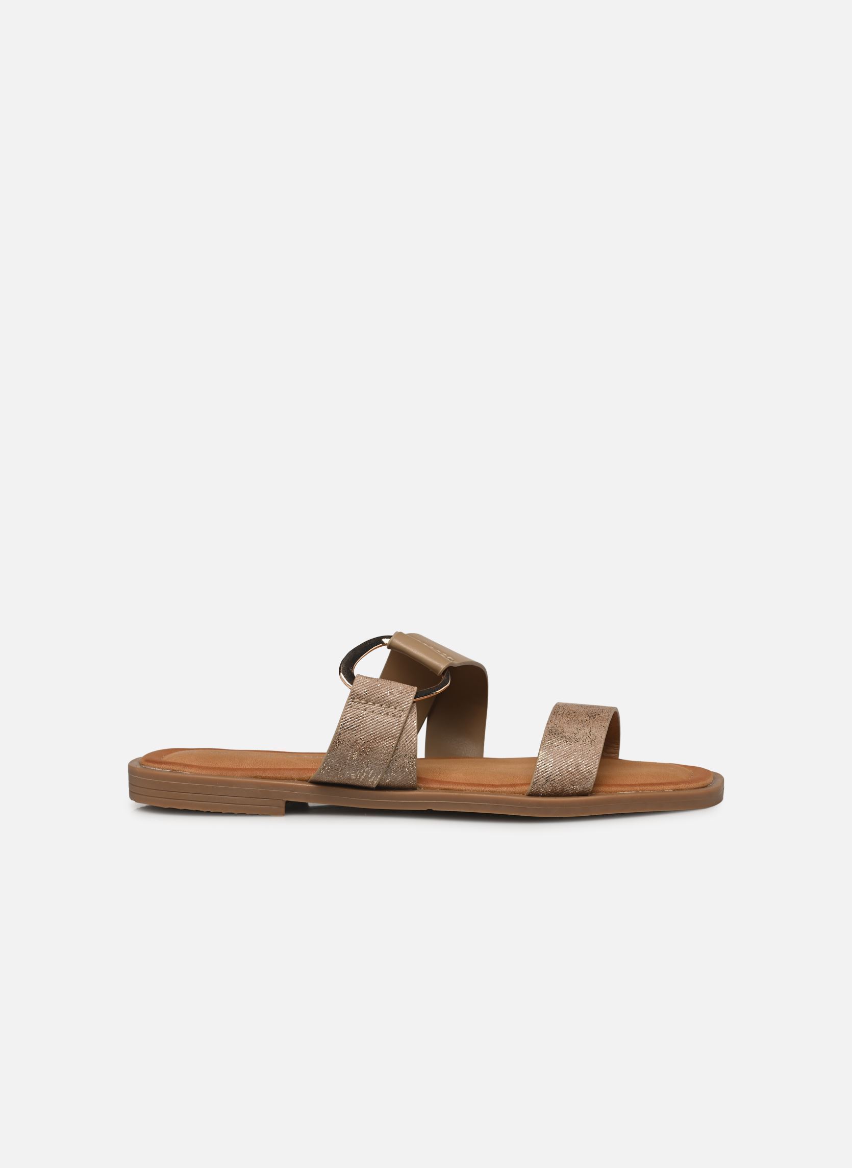 Pantoletten und Clogs TDF5218 damen beige Divine Factory Pantoletten und Clogs TDF5218 damen beige Taupe