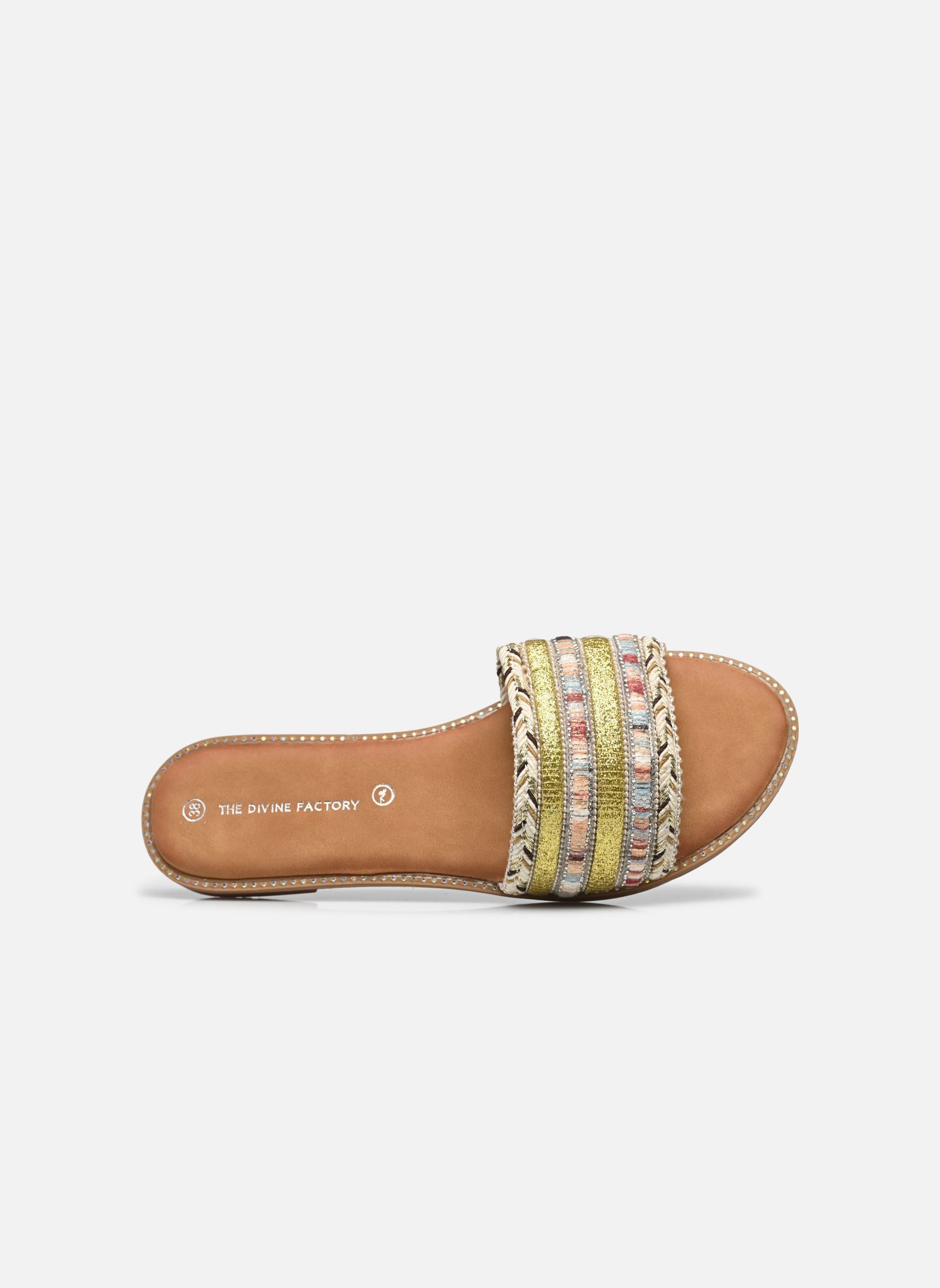 Mules et sabots TDF5219 femme or et bronze Divine Factory Mules et sabots TDF5219 femme or et bronze Or