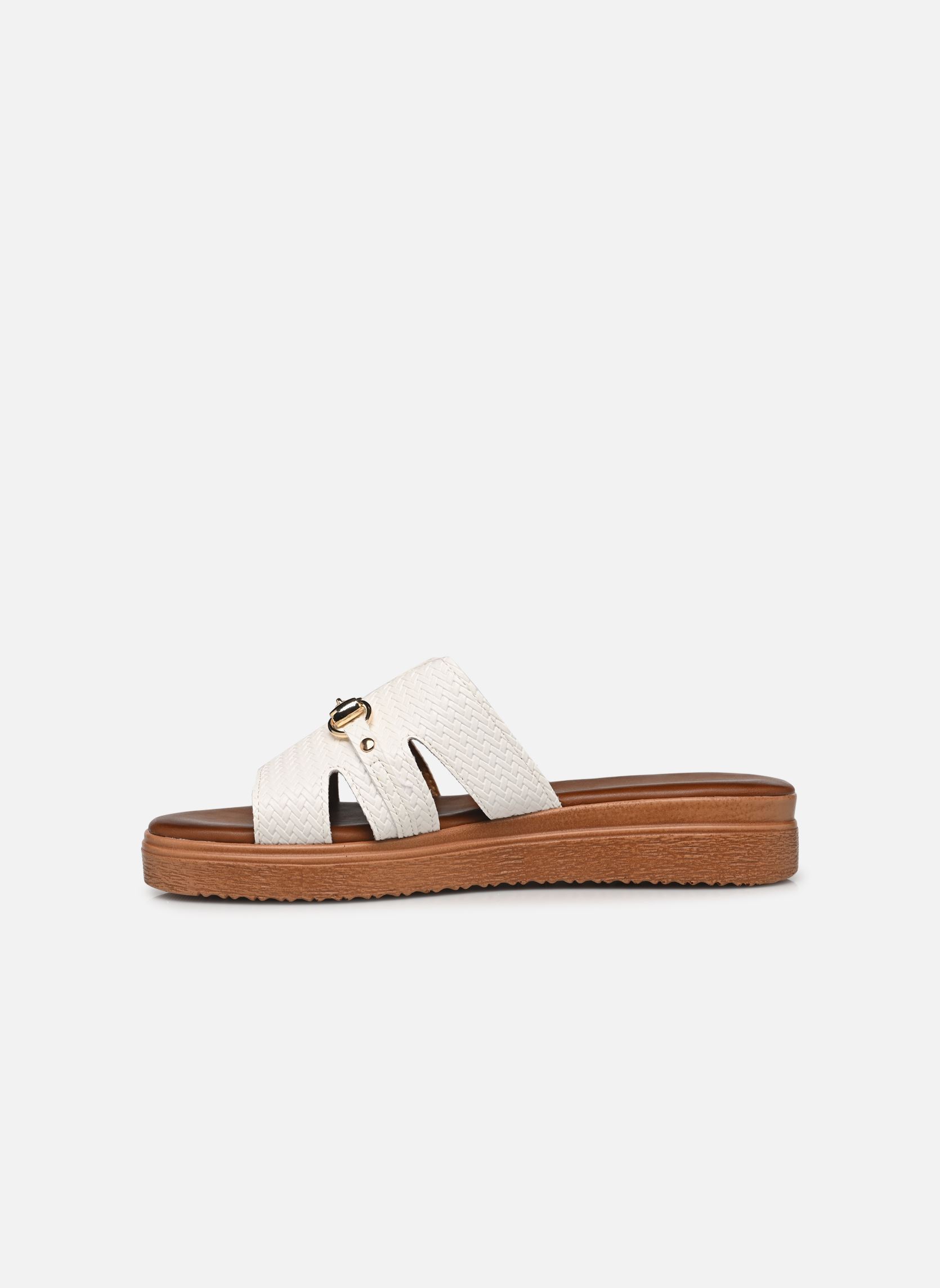 Mules et sabots TDF5223 femme blanc Divine Factory Mules et sabots TDF5223 femme blanc Blanc