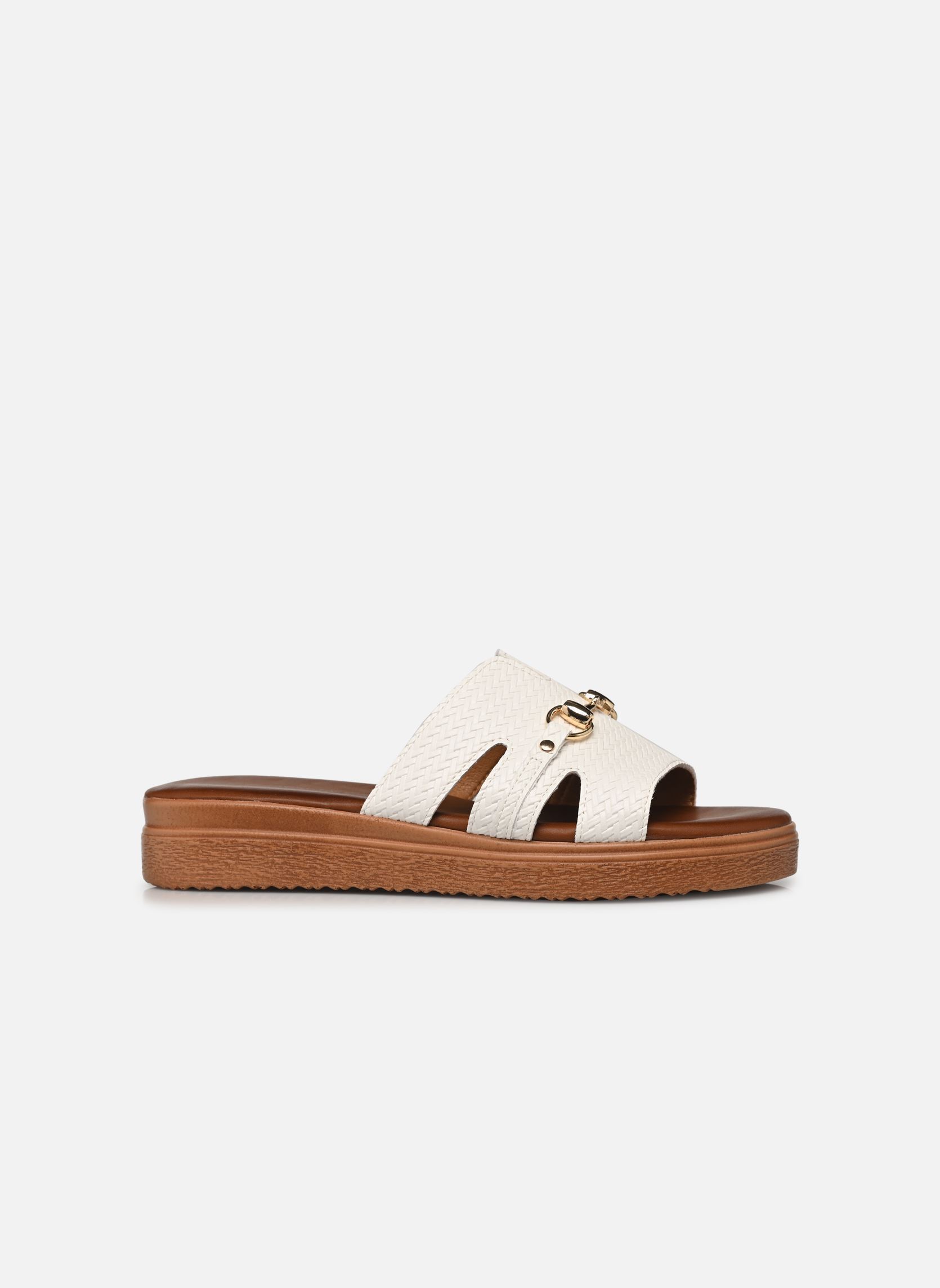 Mules et sabots TDF5223 femme blanc Divine Factory Mules et sabots TDF5223 femme blanc Blanc