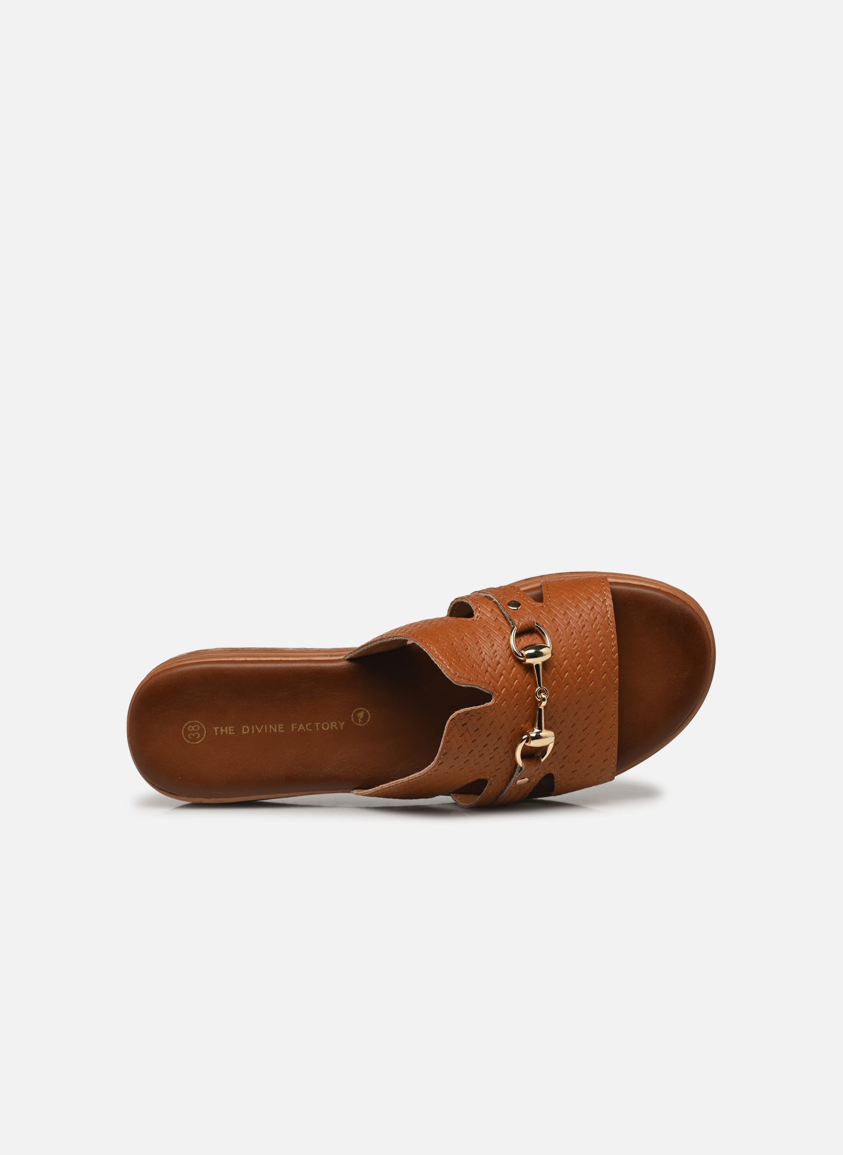Mules et sabots TDF5223 femme marron Divine Factory Mules et sabots TDF5223 femme marron Camel