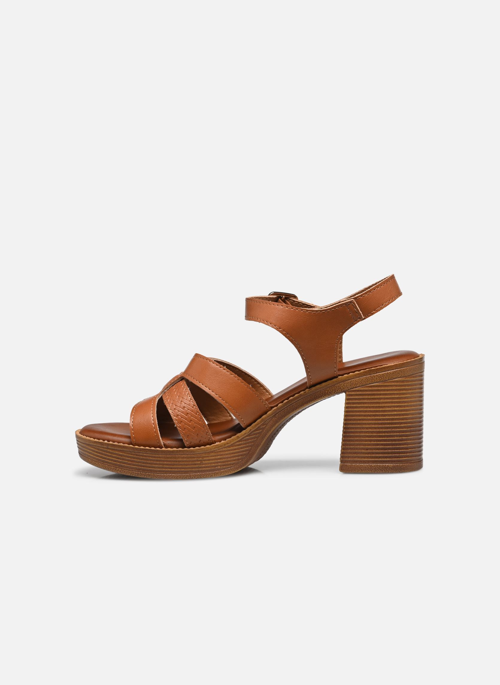 Sandalen TDF5224 dames bruin Divine Factory Sandalen TDF5224 dames bruin Camel