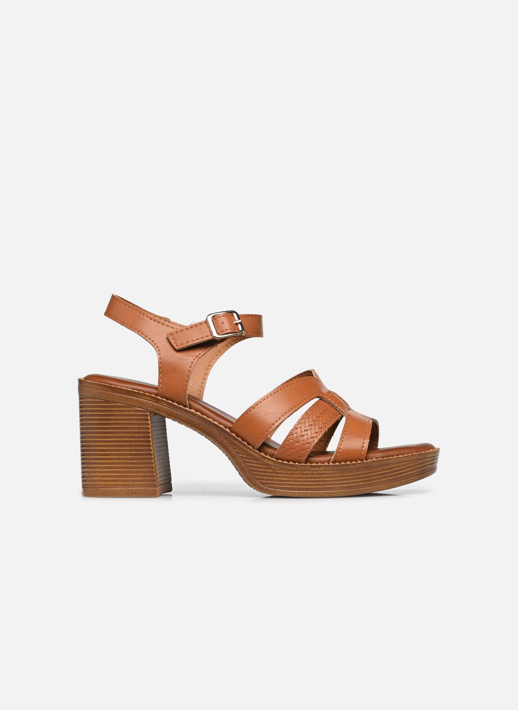 Sandalen TDF5224 dames bruin Divine Factory Sandalen TDF5224 dames bruin Camel