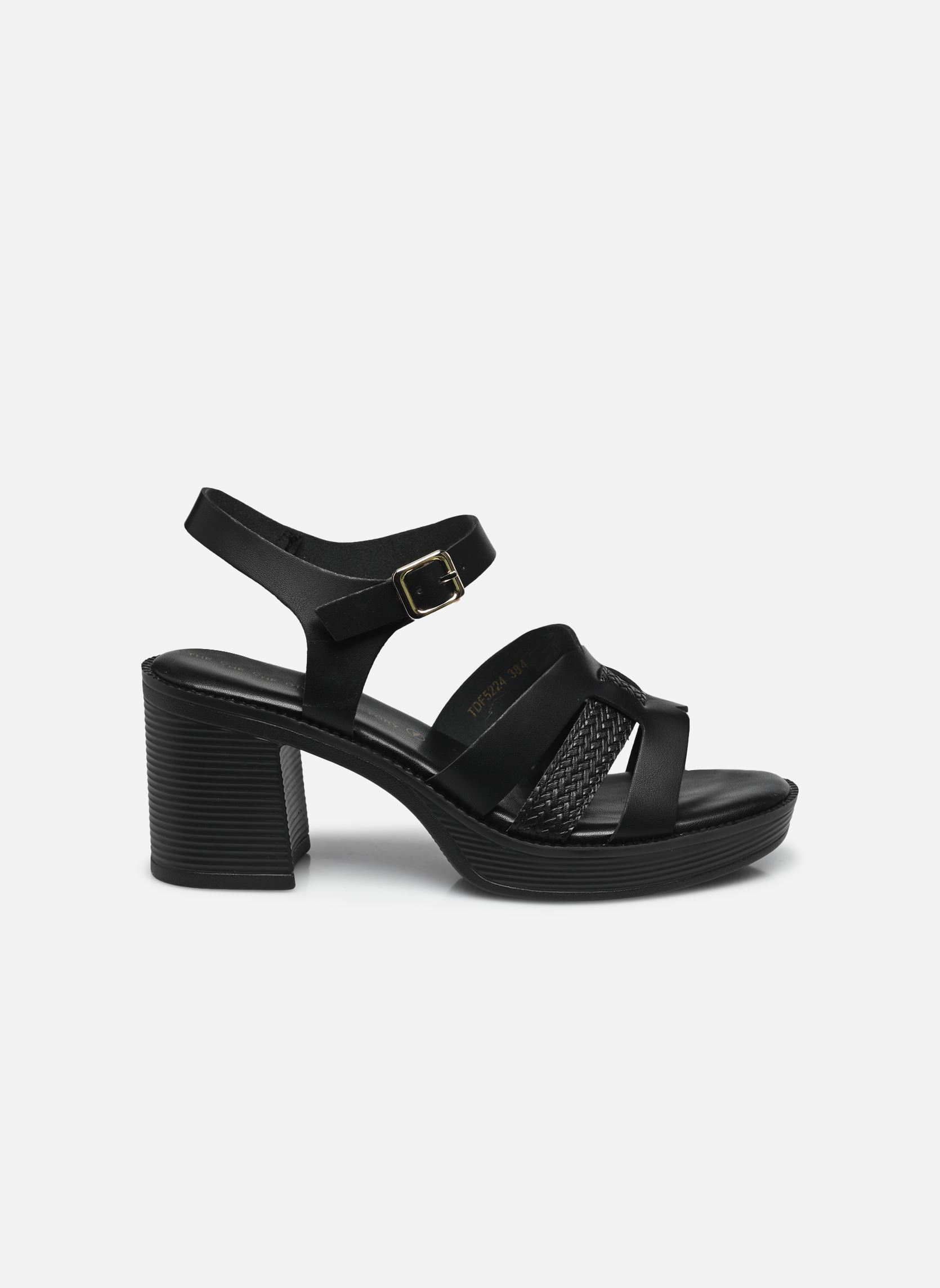 Sandalen TDF5224 damen schwarz Divine Factory Sandalen TDF5224 damen schwarz Noir