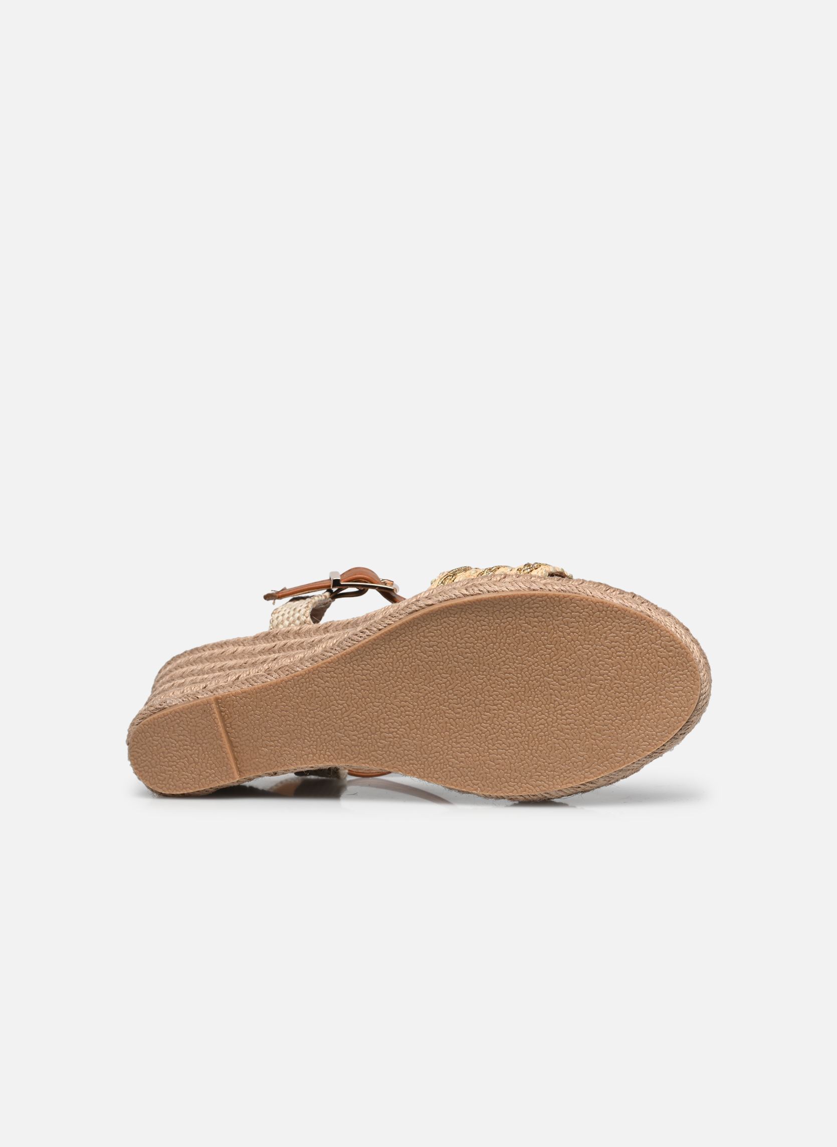 Keil- und Plateausandalen TDF5238 damen beige Divine Factory Keil- und Plateausandalen TDF5238 damen beige Beige