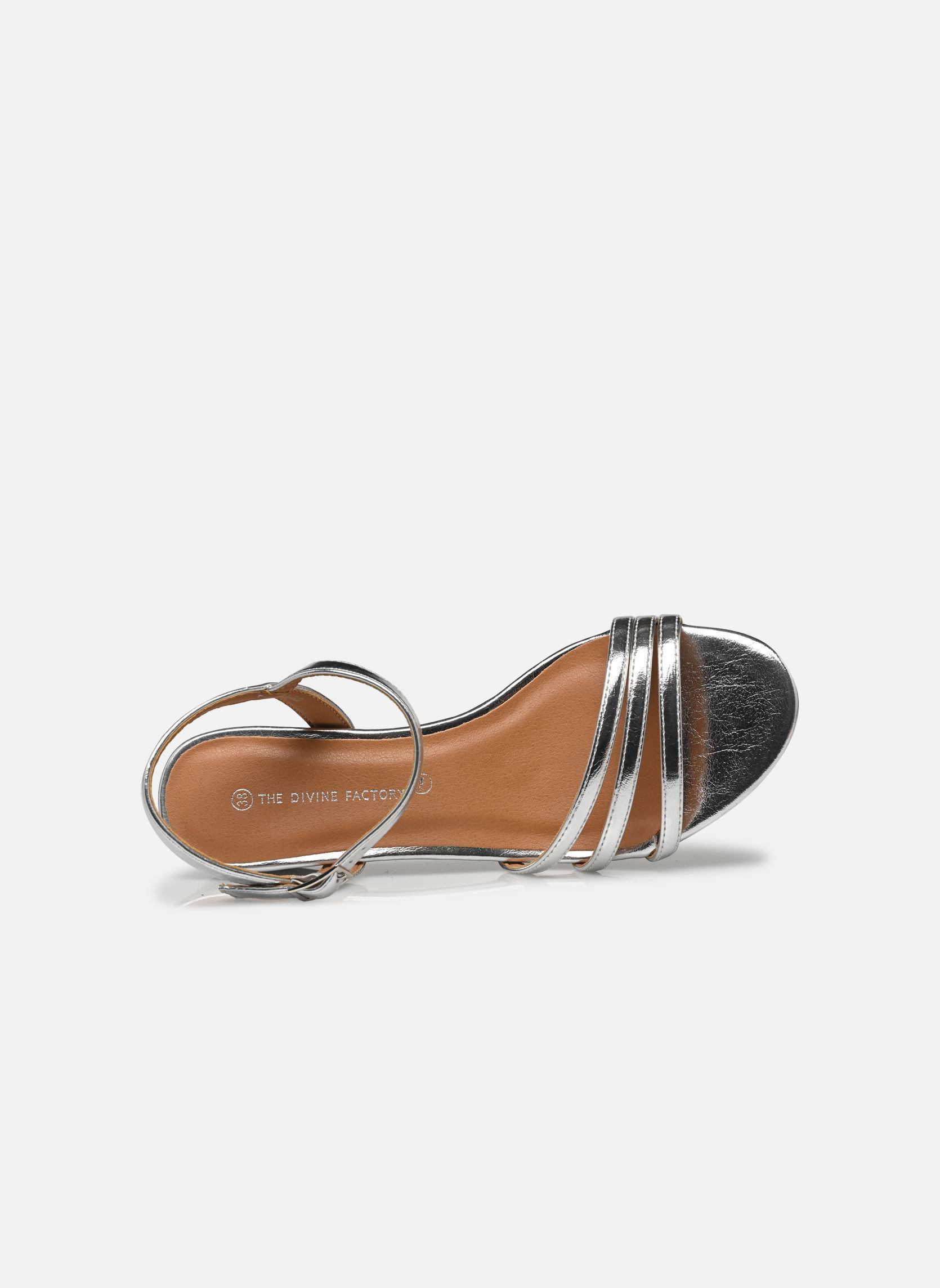 Sandalen TDF5239 damen silber Divine Factory Sandalen TDF5239 damen silber Argent