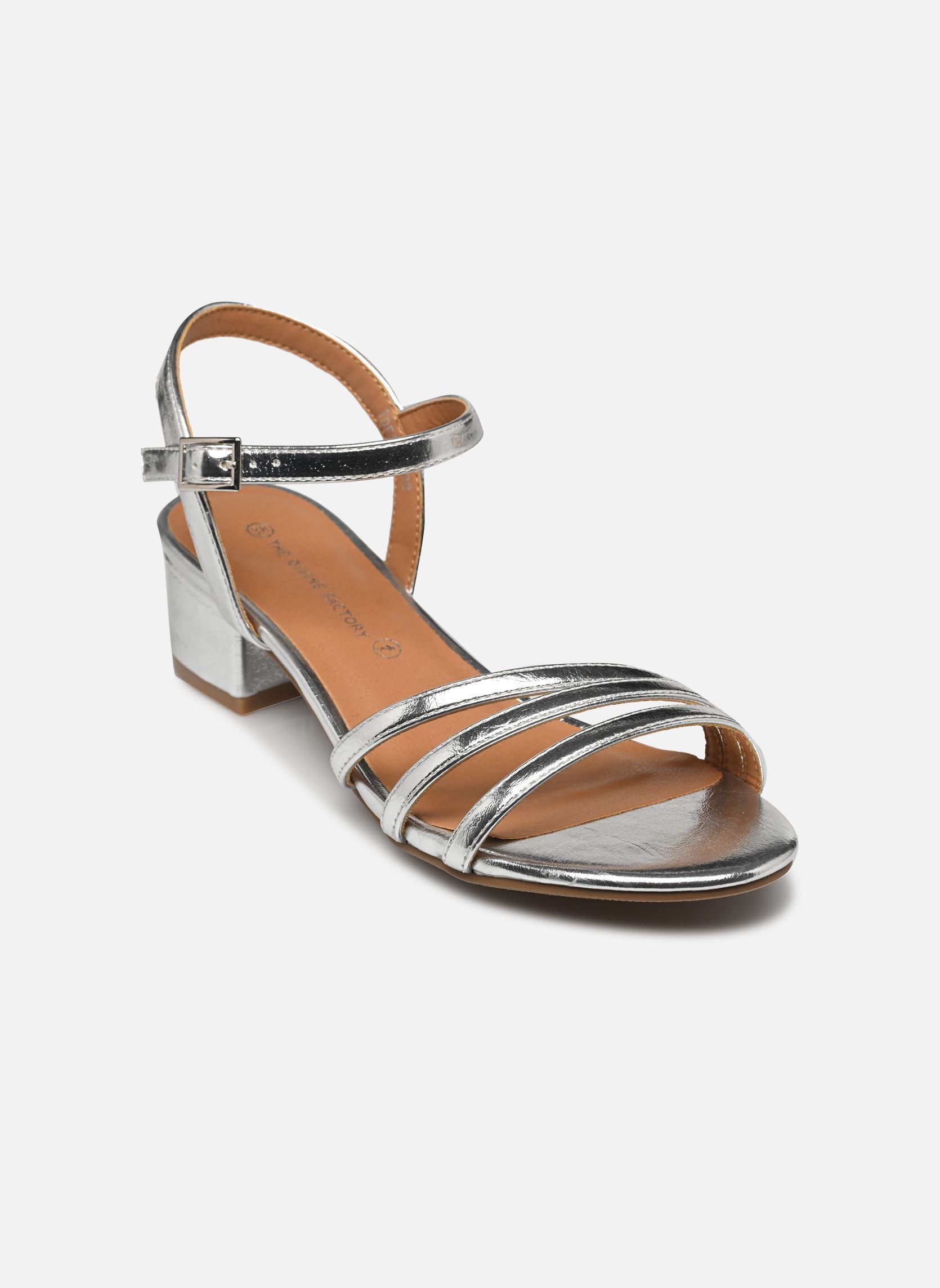 Sandalen TDF5239 damen silber Divine Factory Sandalen TDF5239 damen silber Argent