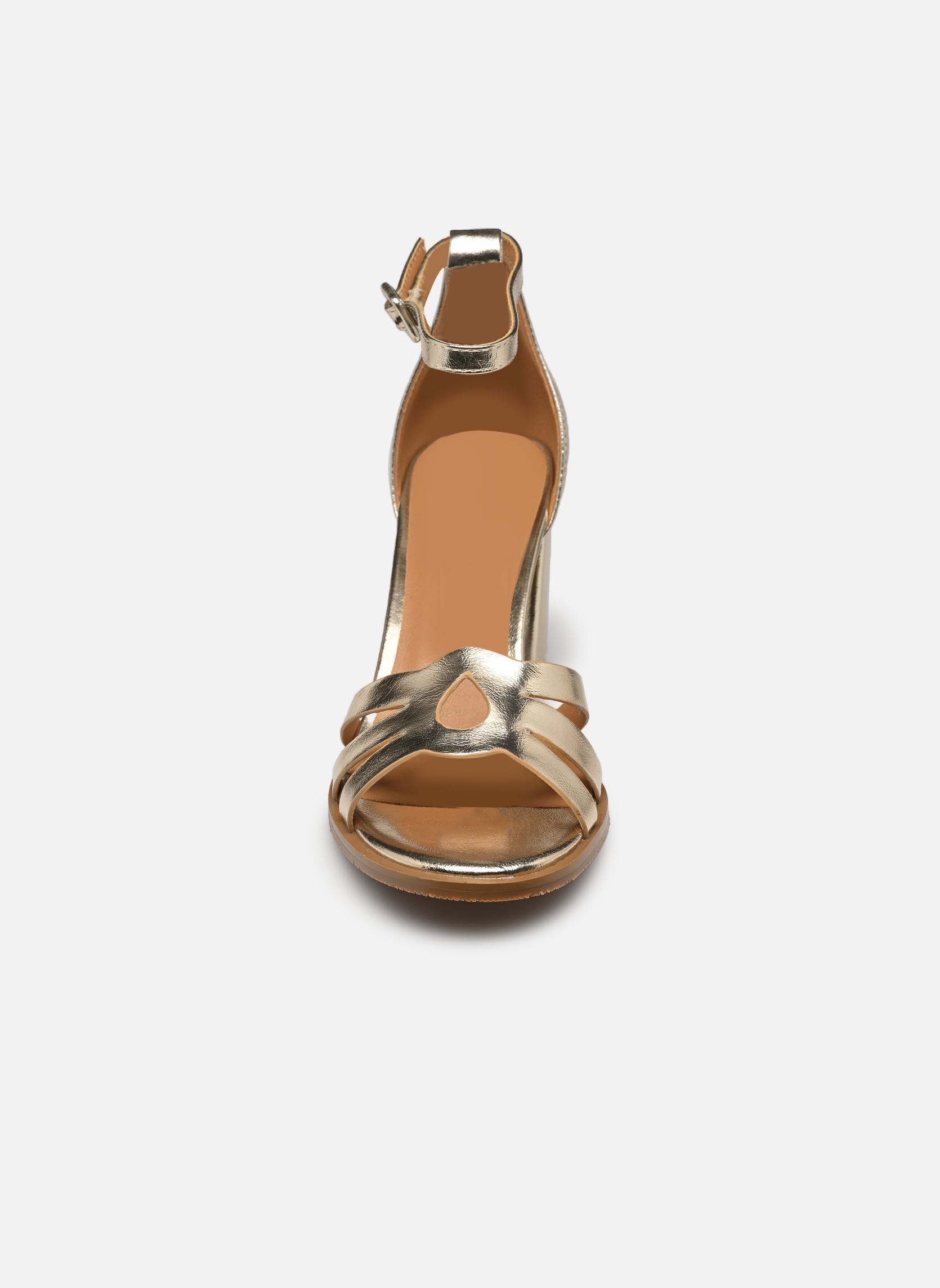 Sandalen TDF5240 dames goud en brons Divine Factory Sandalen TDF5240 dames goud en brons Or