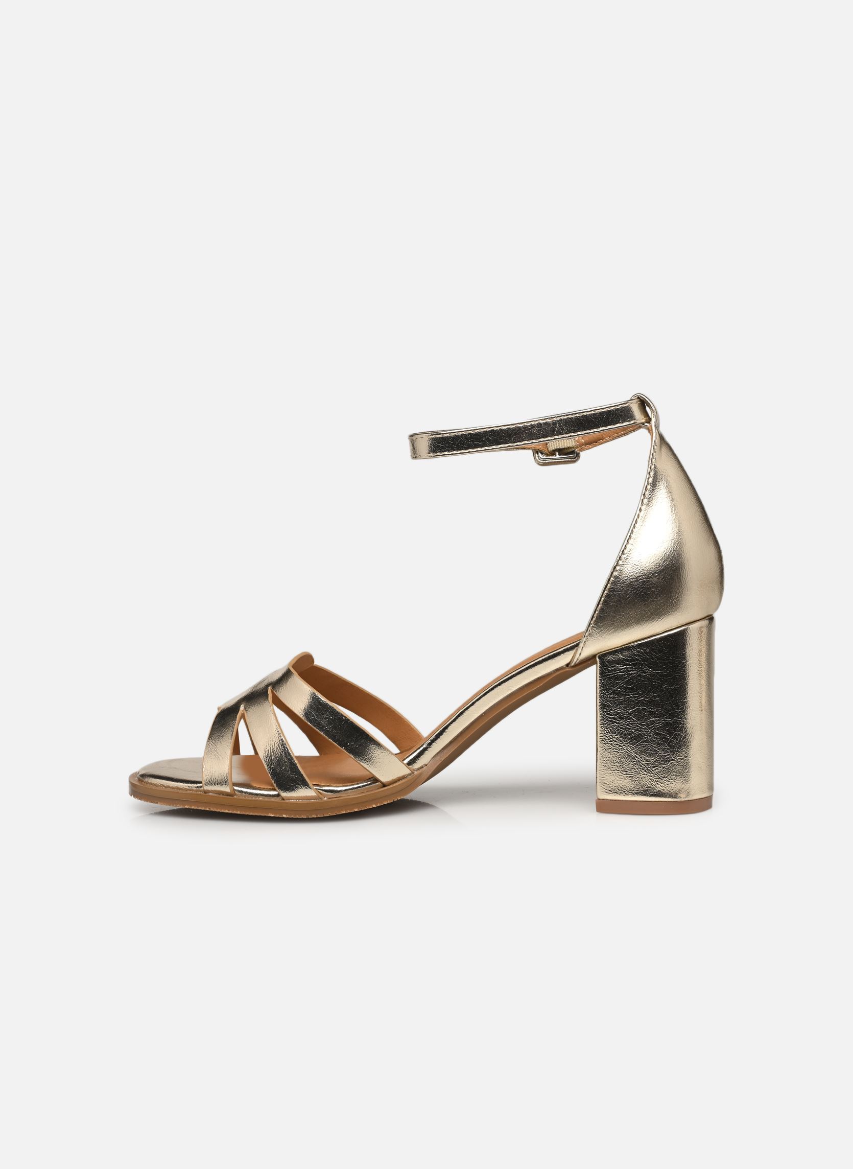 Sandalen TDF5240 dames goud en brons Divine Factory Sandalen TDF5240 dames goud en brons Or