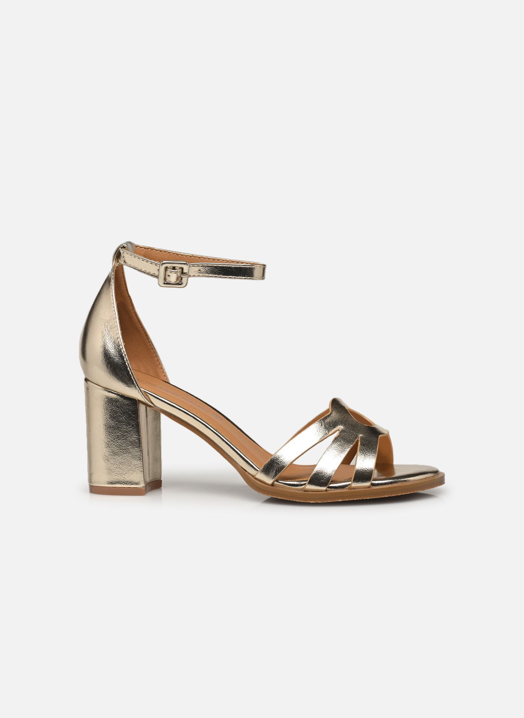 Sandalen TDF5240 dames goud en brons Divine Factory Sandalen TDF5240 dames goud en brons Or