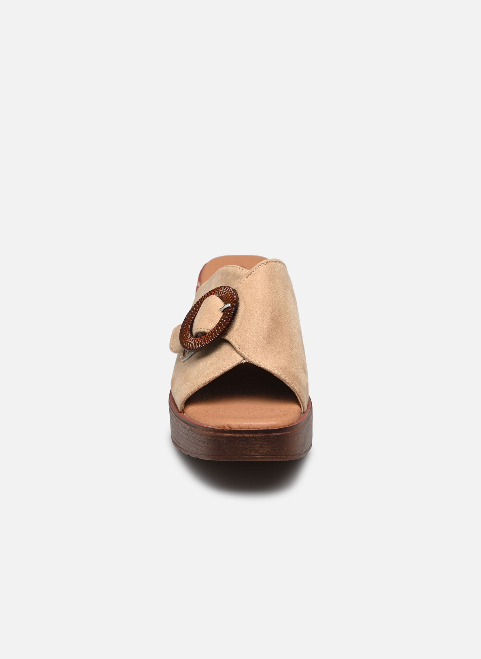 Pantoletten und Clogs TDF5245 damen beige Divine Factory Pantoletten und Clogs TDF5245 damen beige Beige