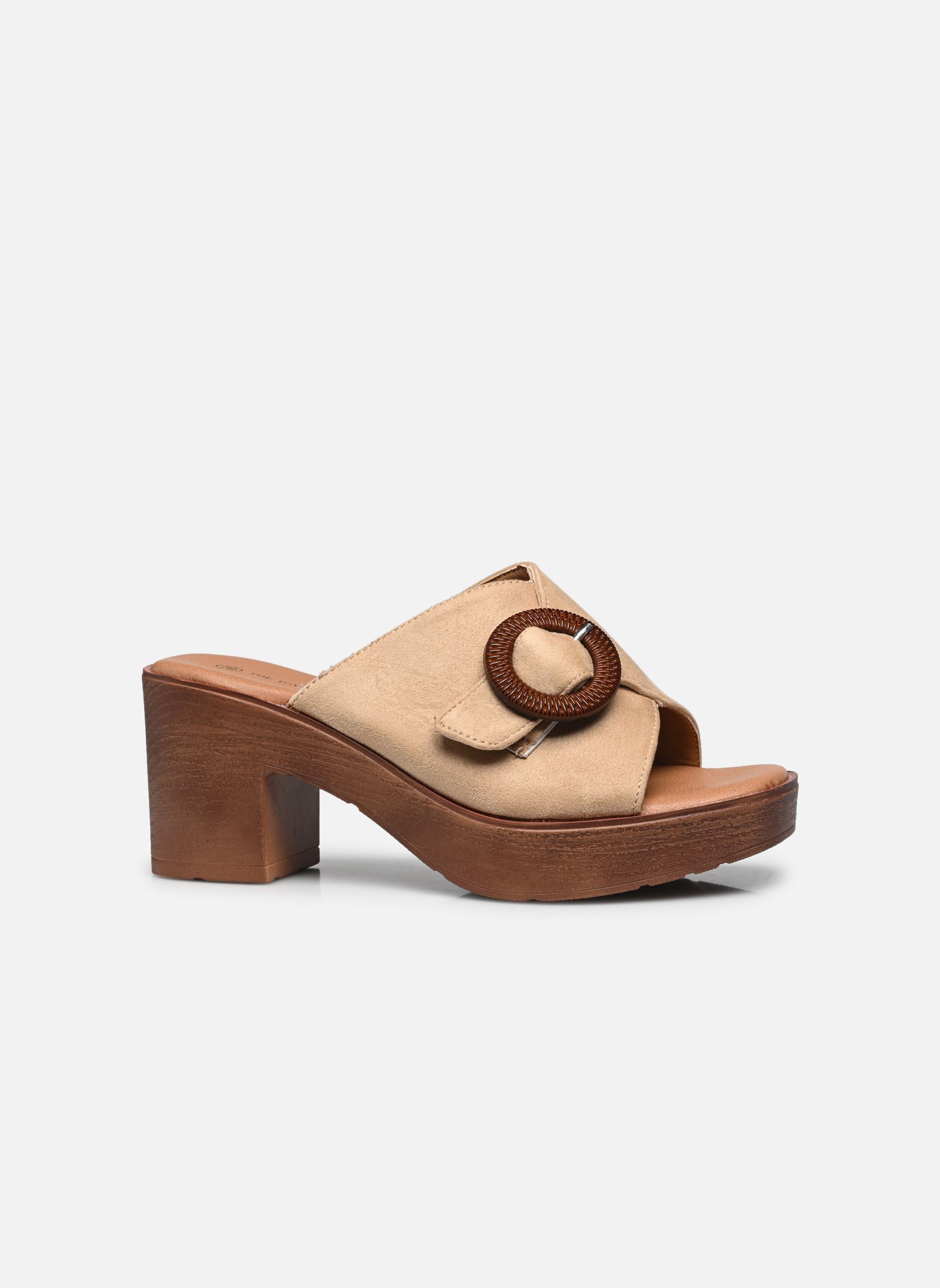 Pantoletten und Clogs TDF5245 damen beige Divine Factory Pantoletten und Clogs TDF5245 damen beige Beige