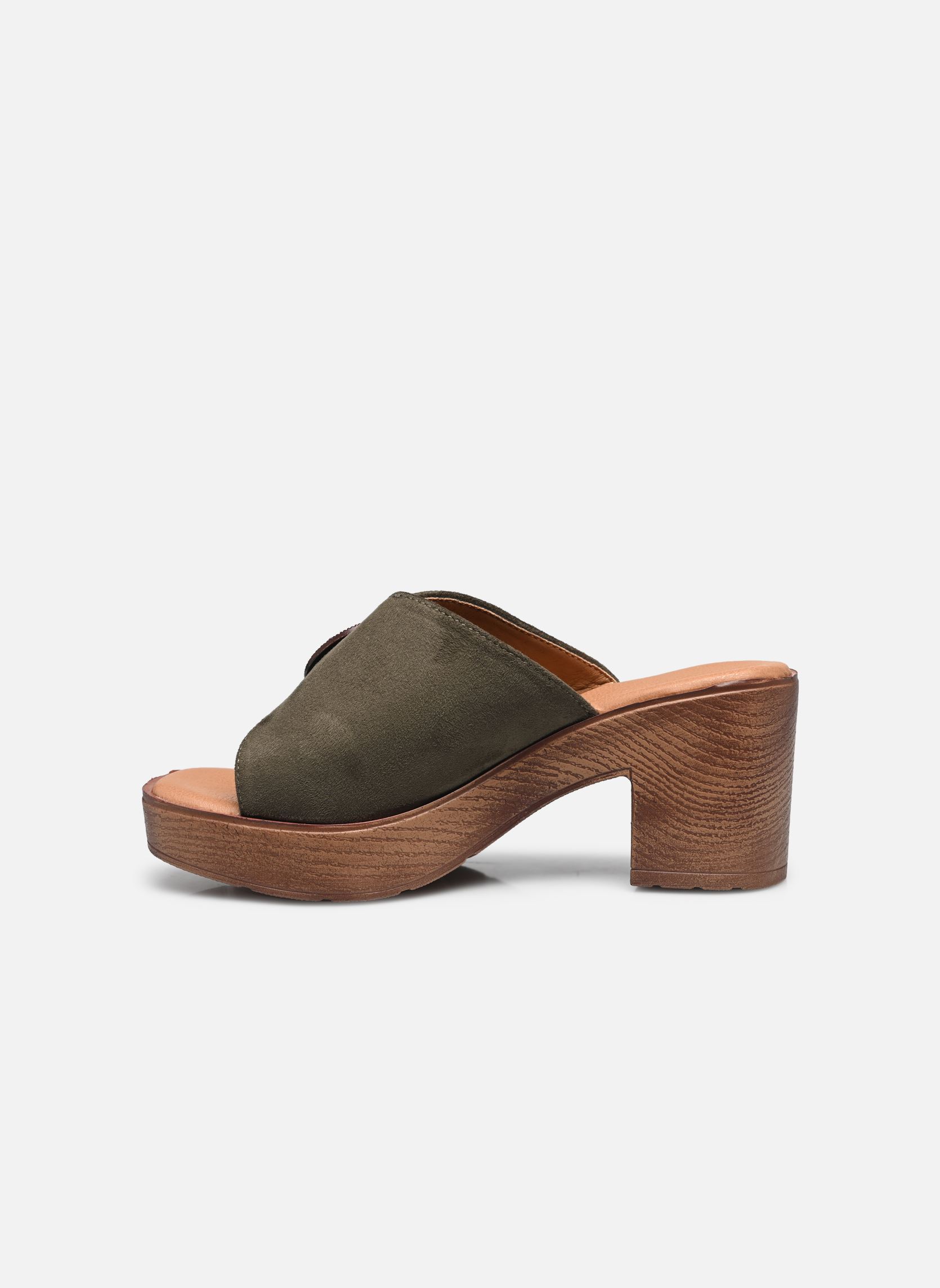 Mules et sabots TDF5245 femme vert Divine Factory Mules et sabots TDF5245 femme vert Kaki