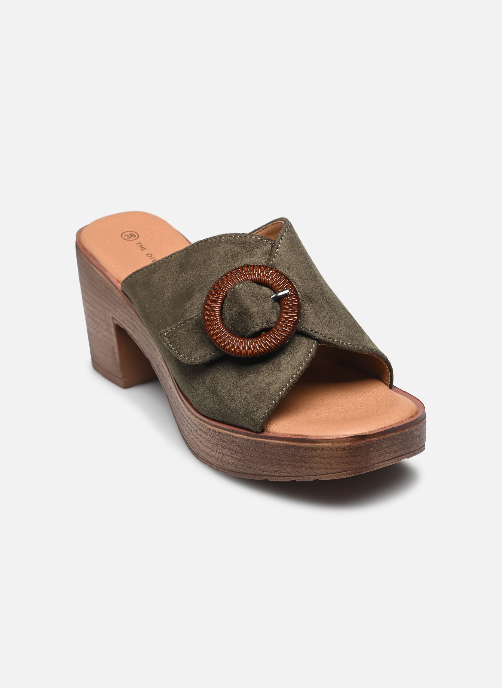 Mules et sabots TDF5245 femme vert Divine Factory Mules et sabots TDF5245 femme vert Kaki
