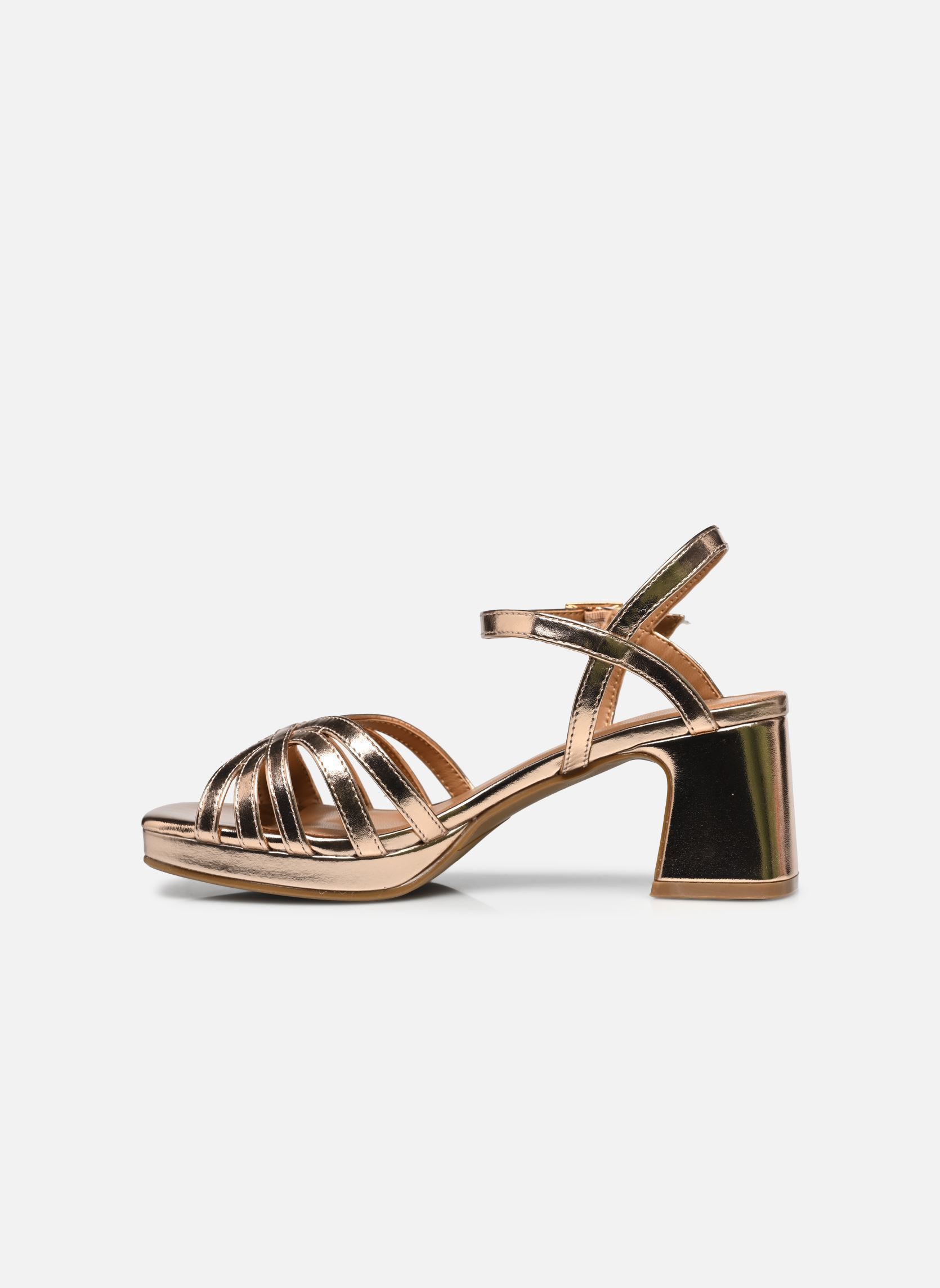 Sandales LS2360E-7 femme or et bronze Divine Factory Sandales LS2360E-7 femme or et bronze Rose