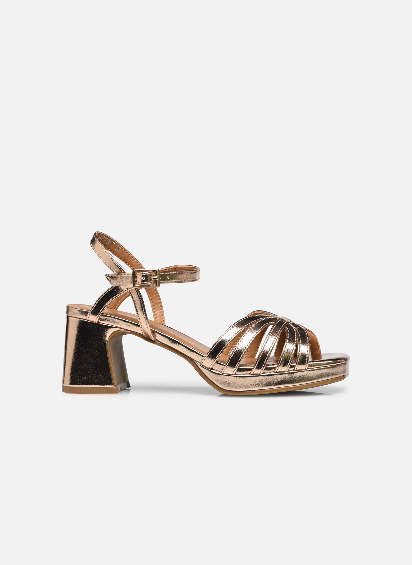 Sandales LS2360E-7 femme or et bronze Divine Factory Sandales LS2360E-7 femme or et bronze Rose