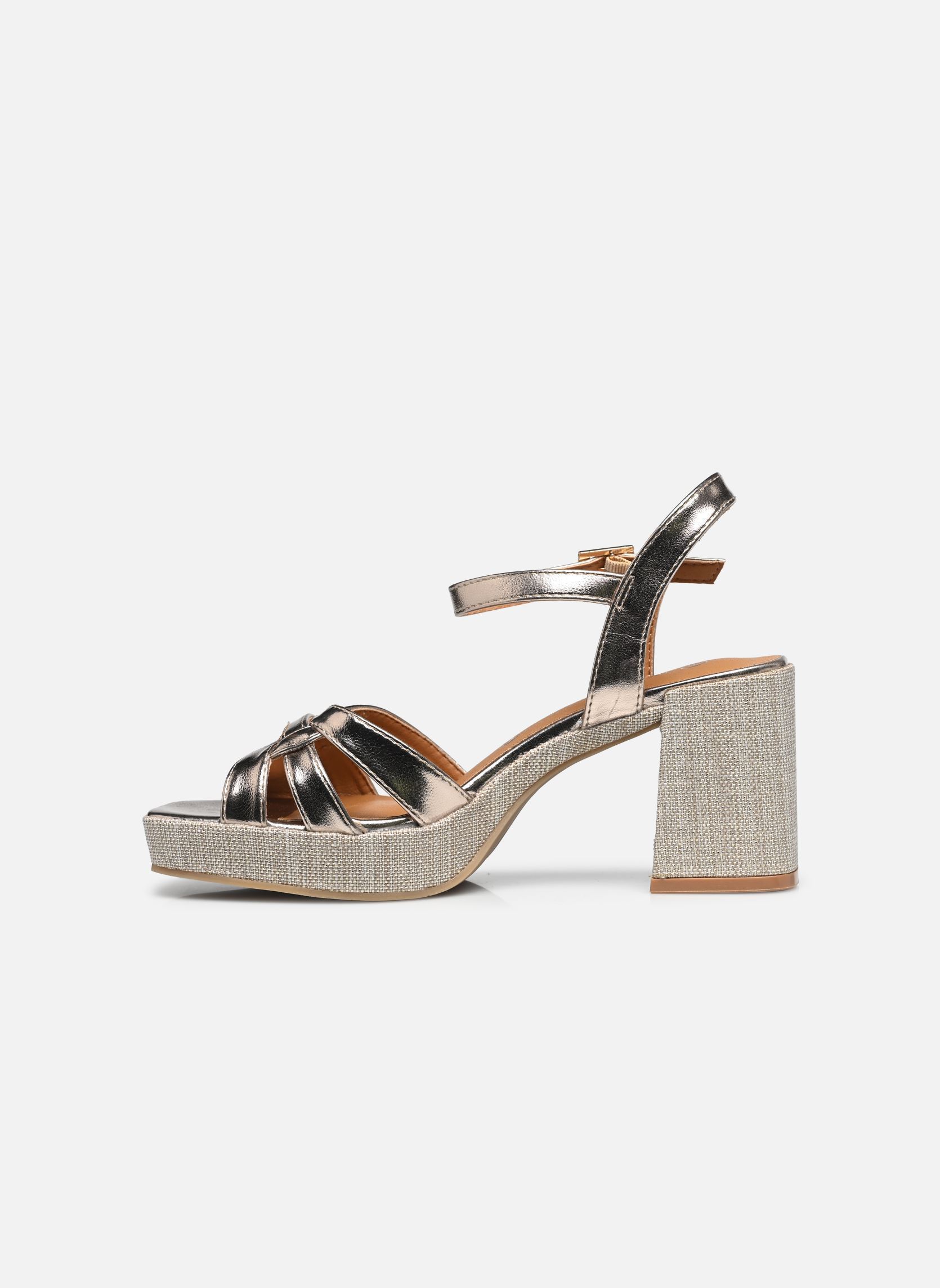 Sandalias LS2395-3 mujer oro y bronce Divine Factory Sandalias LS2395-3 mujer oro y bronce Or