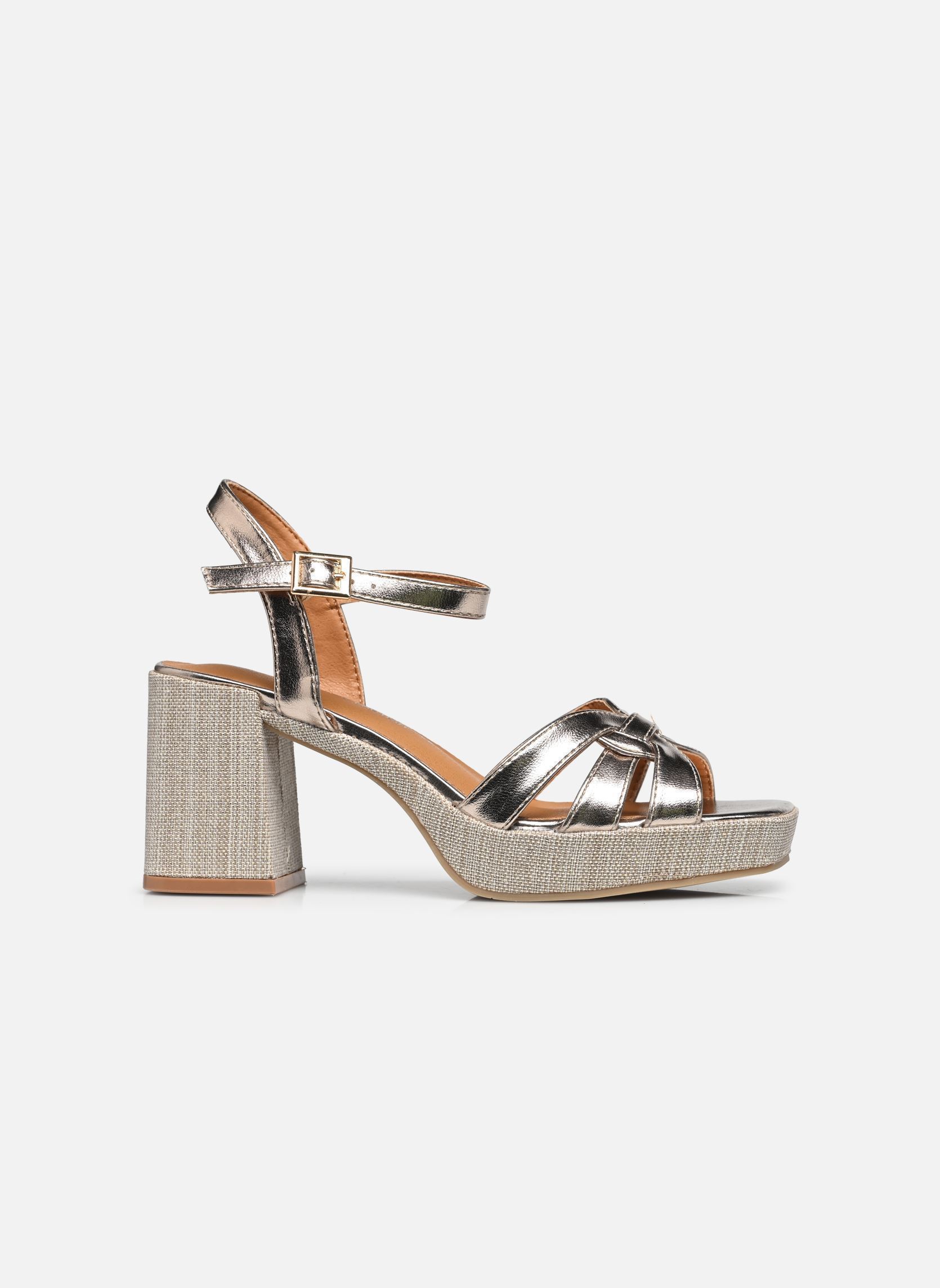 Sandalias LS2395-3 mujer oro y bronce Divine Factory Sandalias LS2395-3 mujer oro y bronce Or
