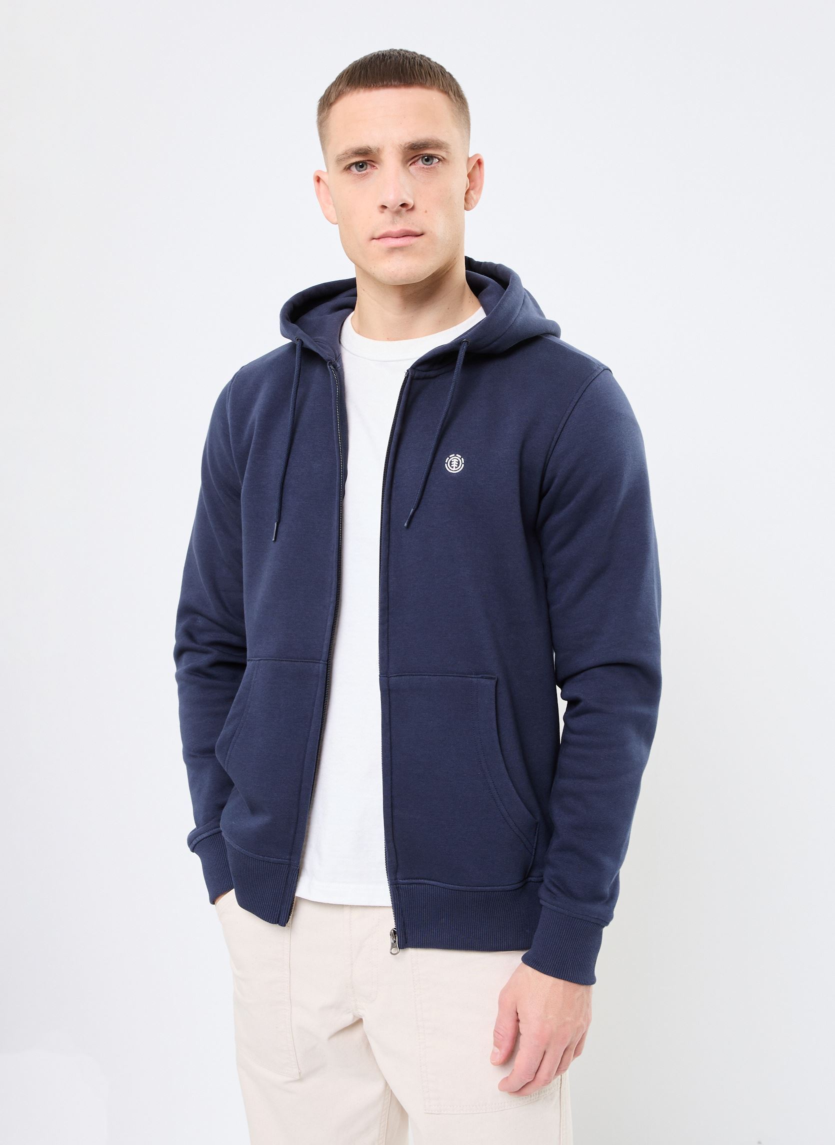 Felpe con zip Icon Embroidery Zh ELYFT00199 uomo blu Element Felpe con zip Icon Embroidery Zh ELYFT00199 uomo blu ECLIPSE NAVY
