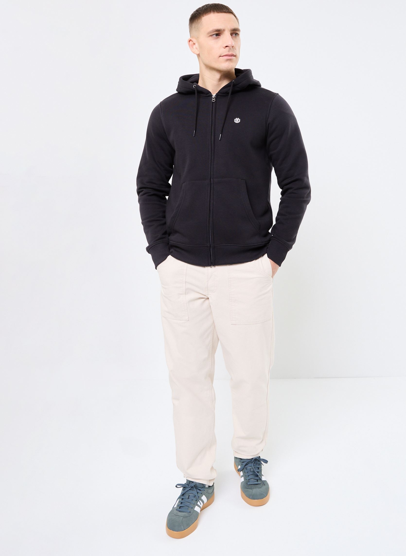 Sweats zippés Icon Embroidery Zh ELYFT00199 homme noir Element Sweats zippés Icon Embroidery Zh ELYFT00199 homme noir FLINT BLACK
