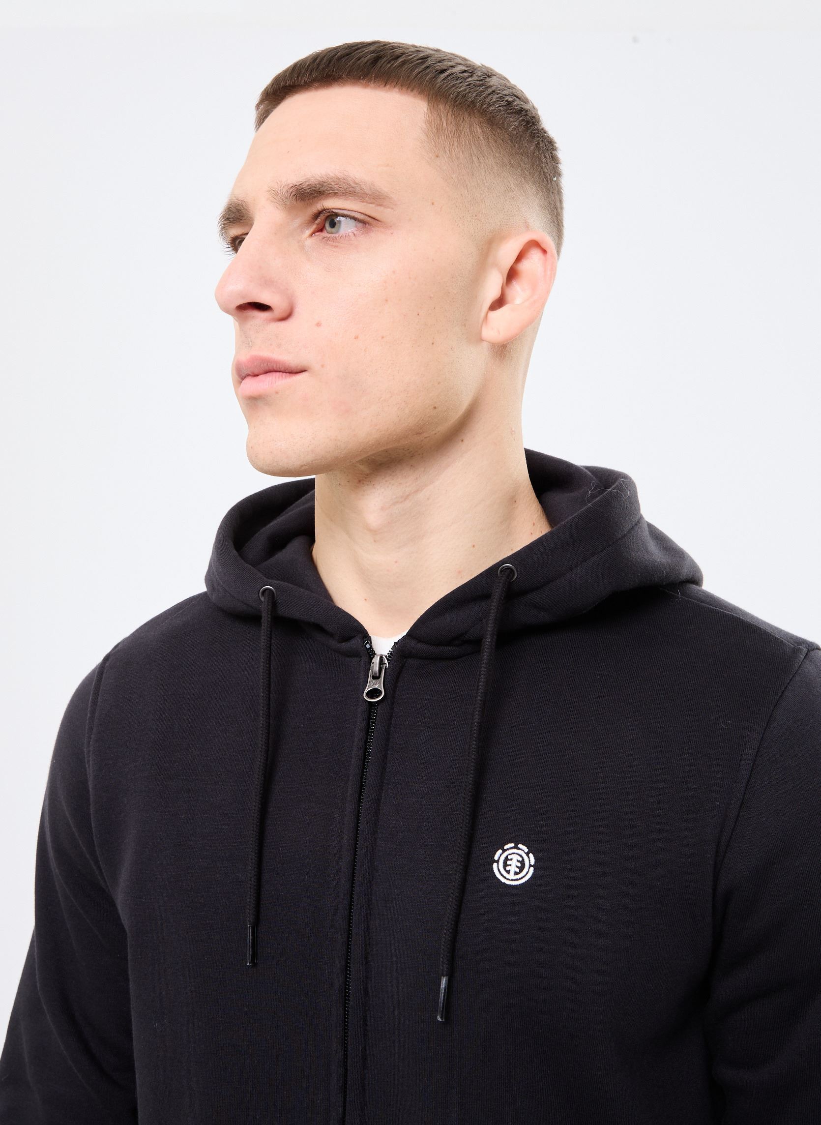 Sweats zippés Icon Embroidery Zh ELYFT00199 homme noir Element Sweats zippés Icon Embroidery Zh ELYFT00199 homme noir FLINT BLACK