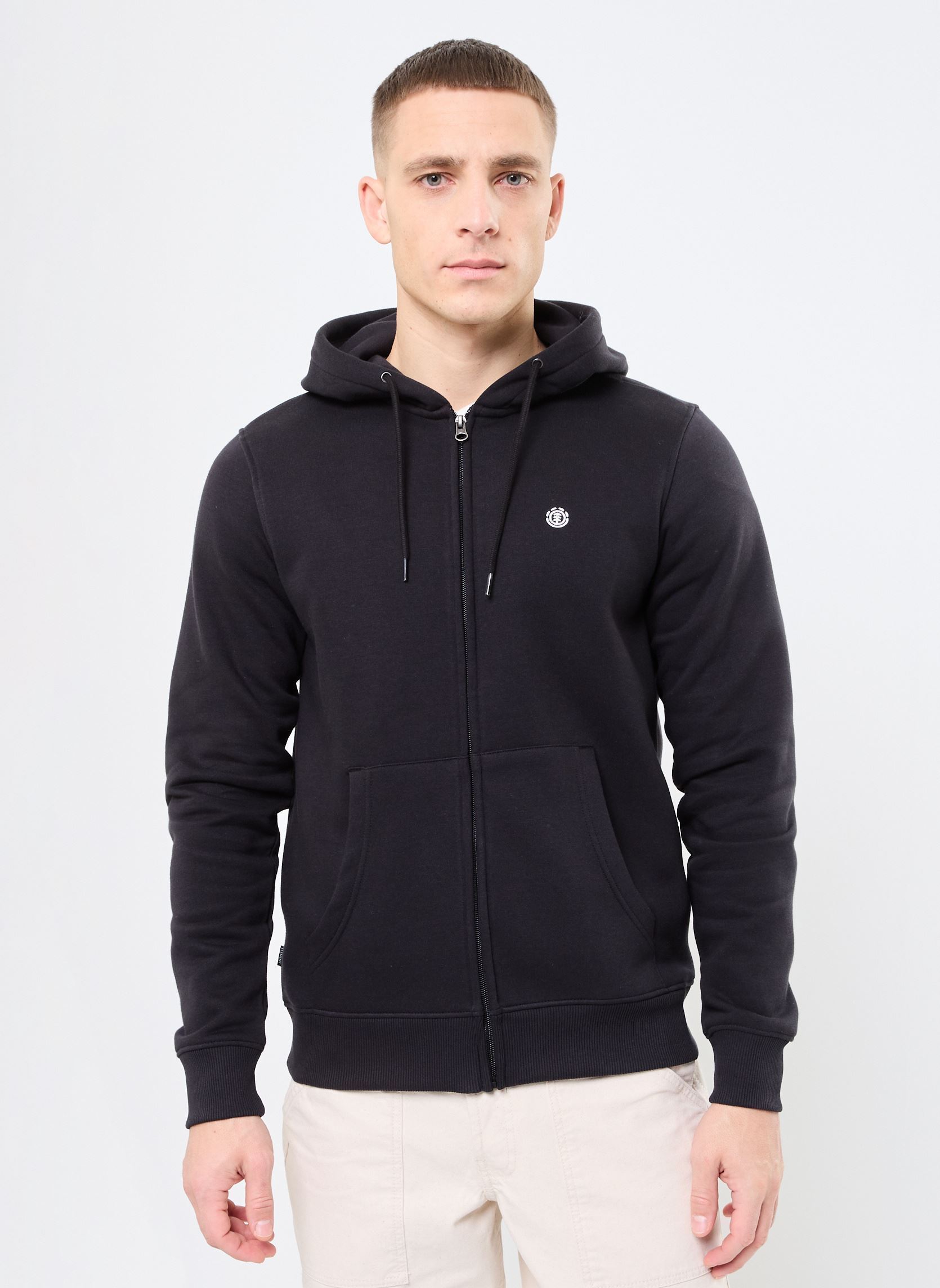Sweats zippés Icon Embroidery Zh ELYFT00199 homme noir Element Sweats zippés Icon Embroidery Zh ELYFT00199 homme noir FLINT BLACK