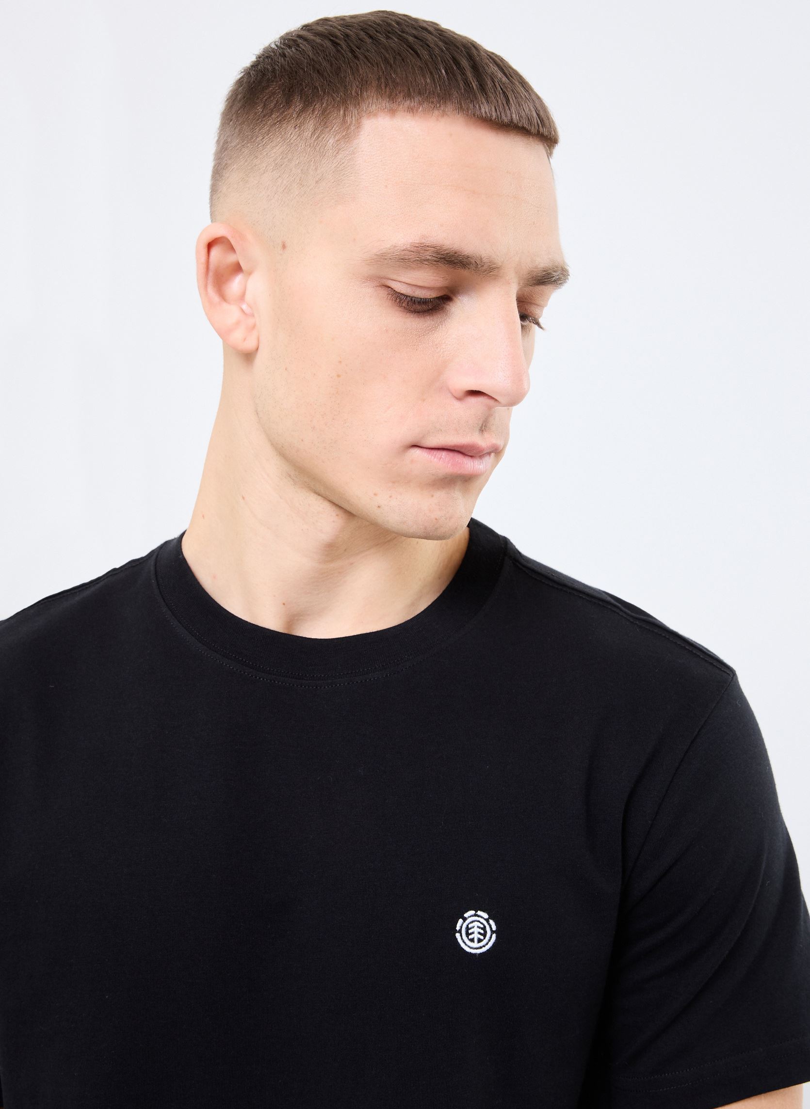 Tee-shirts manches courtes Icon Embroidery Ss ELYKT00168 homme noir Element Tee-shirts manches courtes Icon Embroidery Ss ELYKT00168 homme noir FLINT BLACK