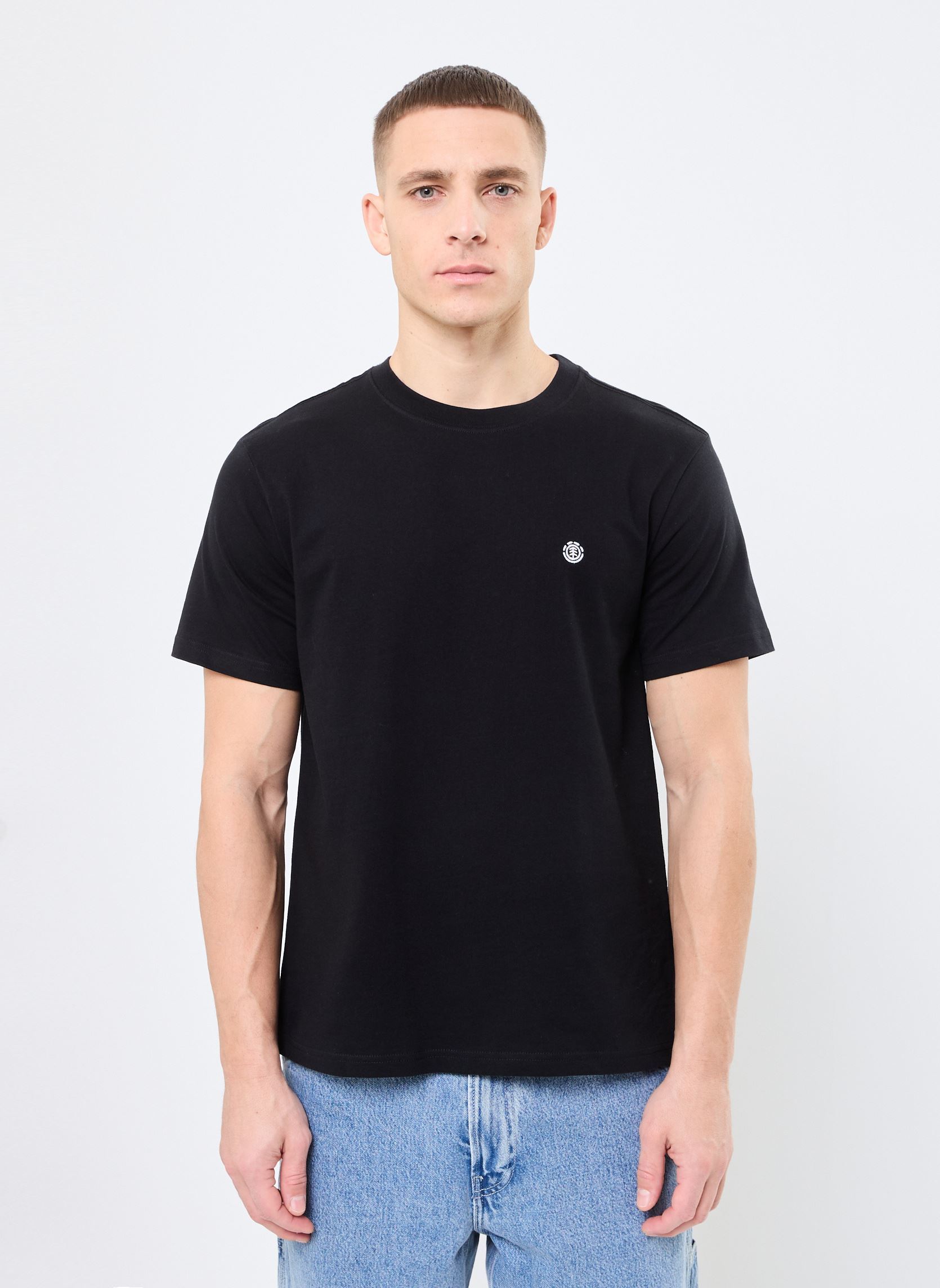 Tee-shirts manches courtes Icon Embroidery Ss ELYKT00168 homme noir Element Tee-shirts manches courtes Icon Embroidery Ss ELYKT00168 homme noir FLINT BLACK