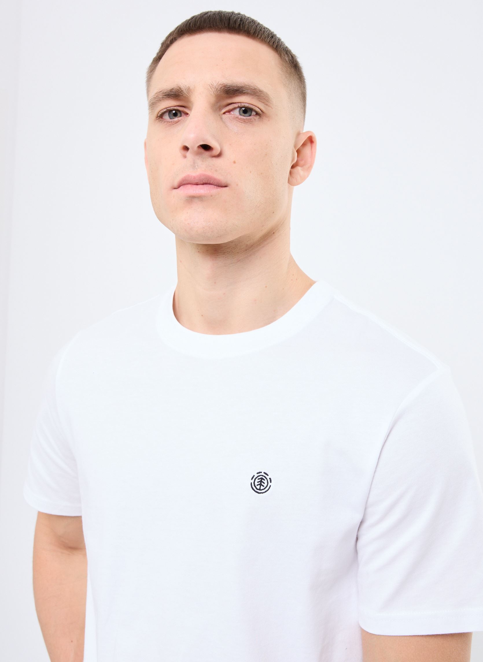 Tee-shirts manches courtes Icon Embroidery Ss ELYKT00168 homme blanc Element Tee-shirts manches courtes Icon Embroidery Ss ELYKT00168 homme blanc OPTIC WHITE