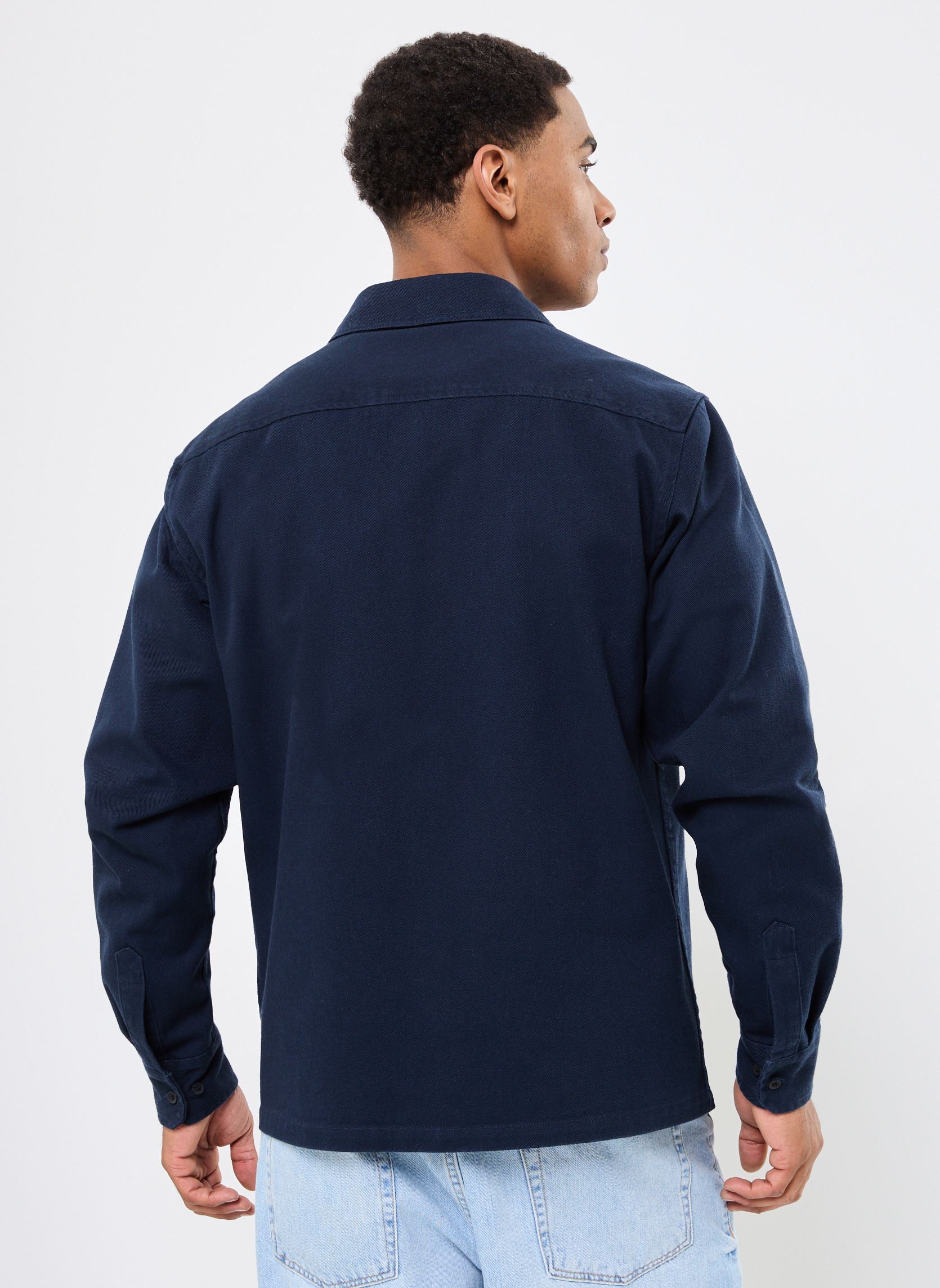 Chemises SDOLIE TWILL OVERSHIRT homme bleu SOLID Chemises SDOLIE TWILL OVERSHIRT homme bleu INSIGNIA BLUE