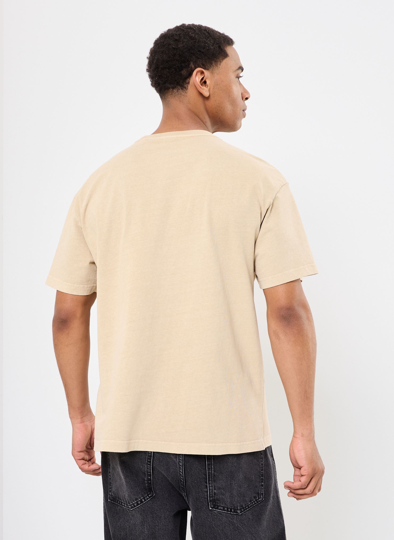 T-shirts met korte mouwen SDORVAL heren beige SOLID T-shirts met korte mouwen SDORVAL heren beige CURDS & WHEY