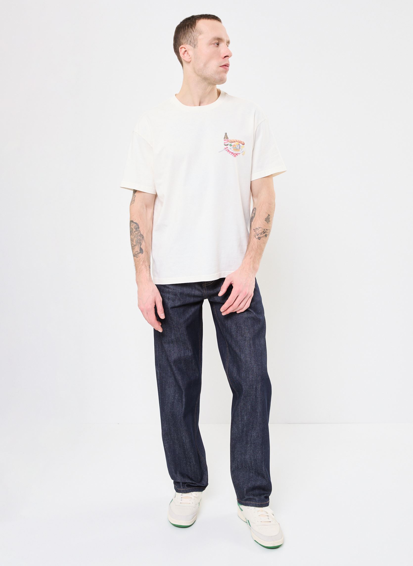 Kurzarm-T-Shirts SDORVIN herren weiß SOLID Kurzarm-T-Shirts SDORVIN herren weiß OFF WHITE