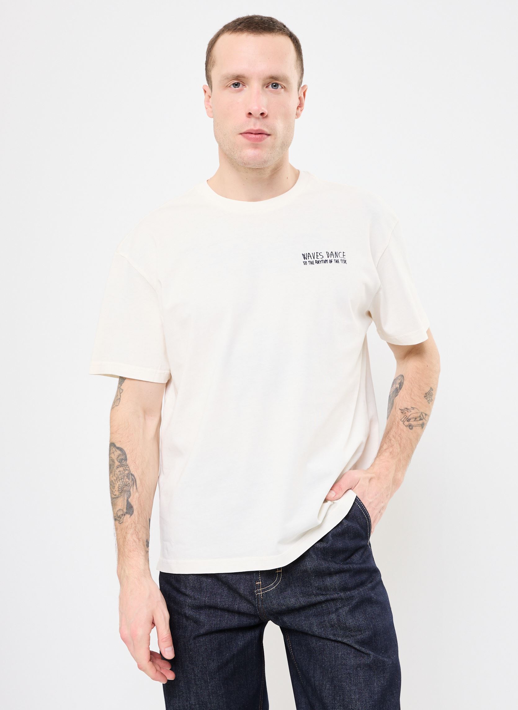 Tee-shirts manches courtes SDOBERON homme blanc SOLID Tee-shirts manches courtes SDOBERON homme blanc OFF WHITE