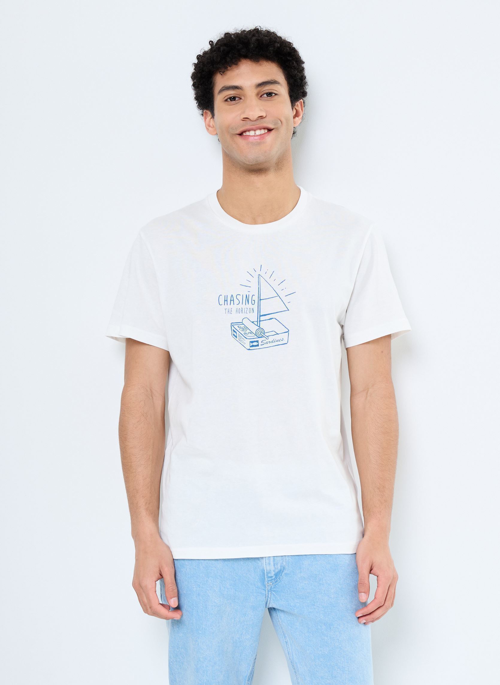 Tee-shirts manches courtes SDODELL homme blanc SOLID Tee-shirts manches courtes SDODELL homme blanc OFF WHITE