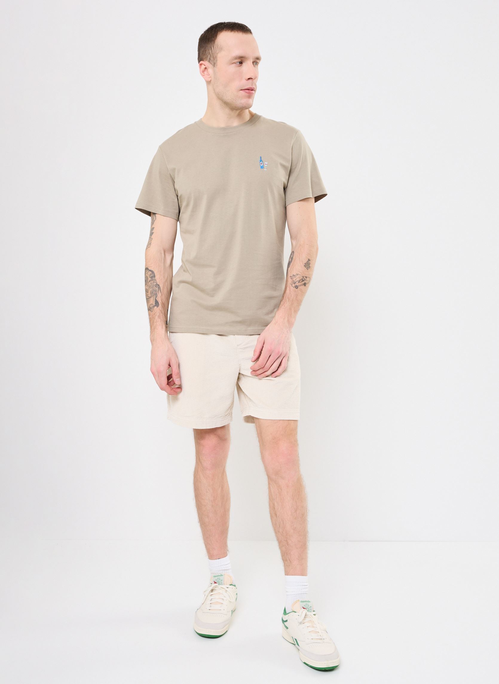 Kurzarm-T-Shirts SDOWENS herren braun SOLID Kurzarm-T-Shirts SDOWENS herren braun LAUREL OAK