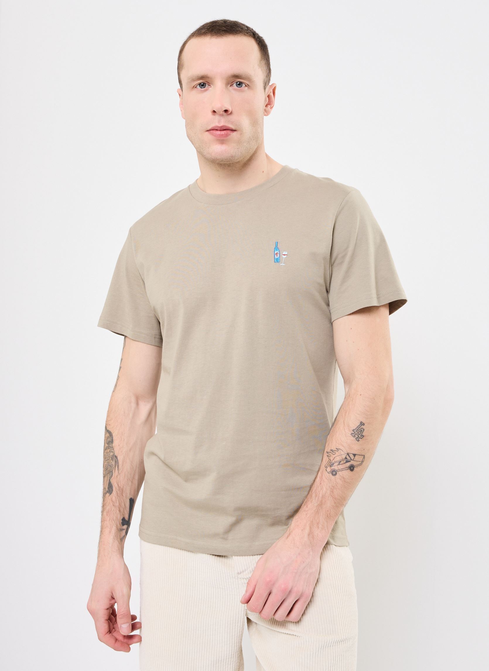 Kurzarm-T-Shirts SDOWENS herren braun SOLID Kurzarm-T-Shirts SDOWENS herren braun LAUREL OAK