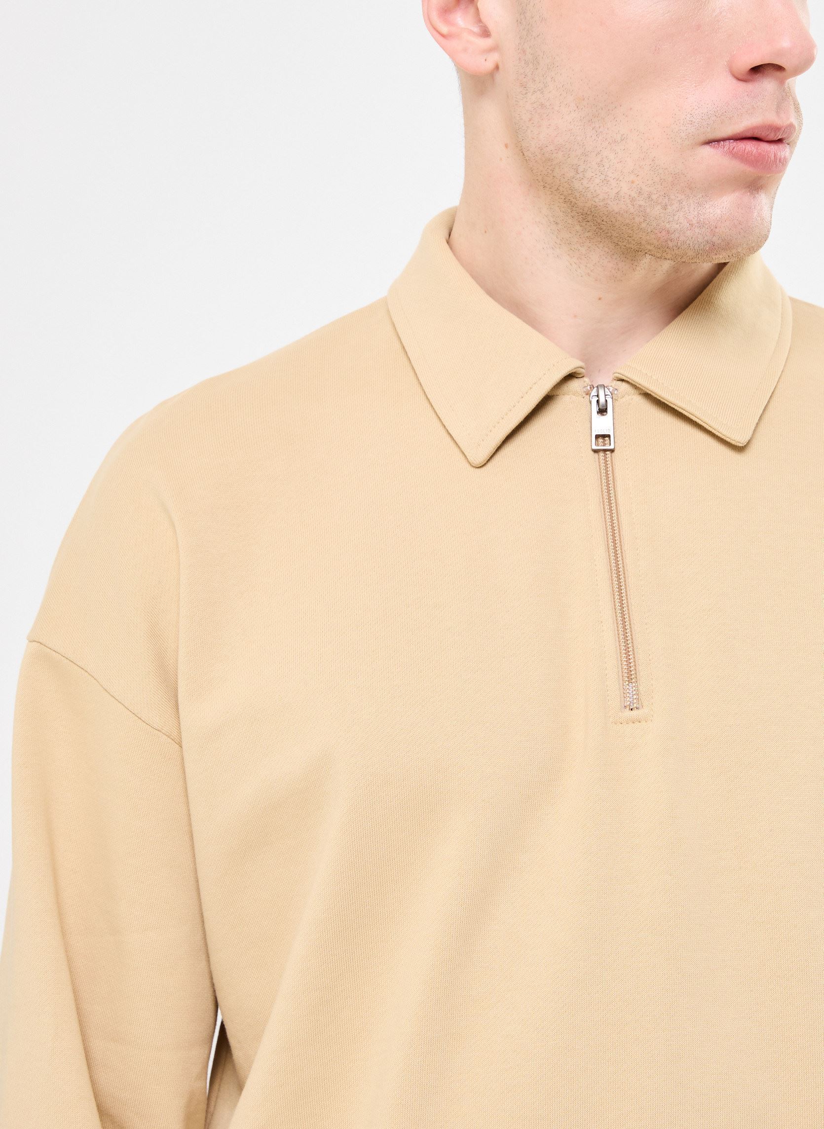Sweatshirts SDOWNEY heren beige SOLID Sweatshirts SDOWNEY heren beige CURDS & WHEY