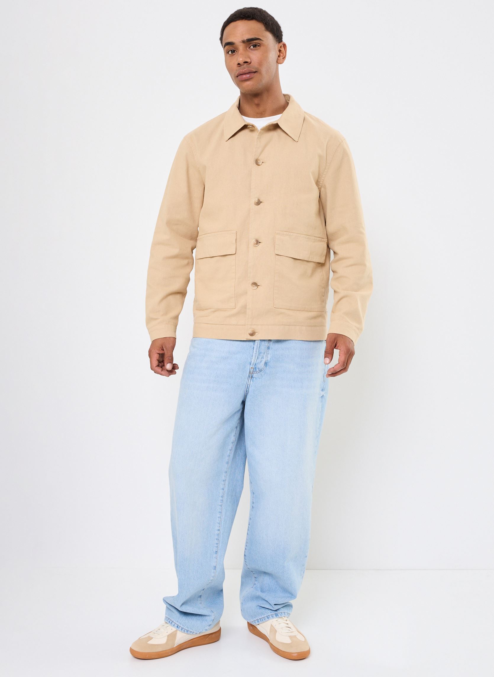 Vestes SDOTIS JACKET homme beige SOLID Vestes SDOTIS JACKET homme beige CURDS & WHEY